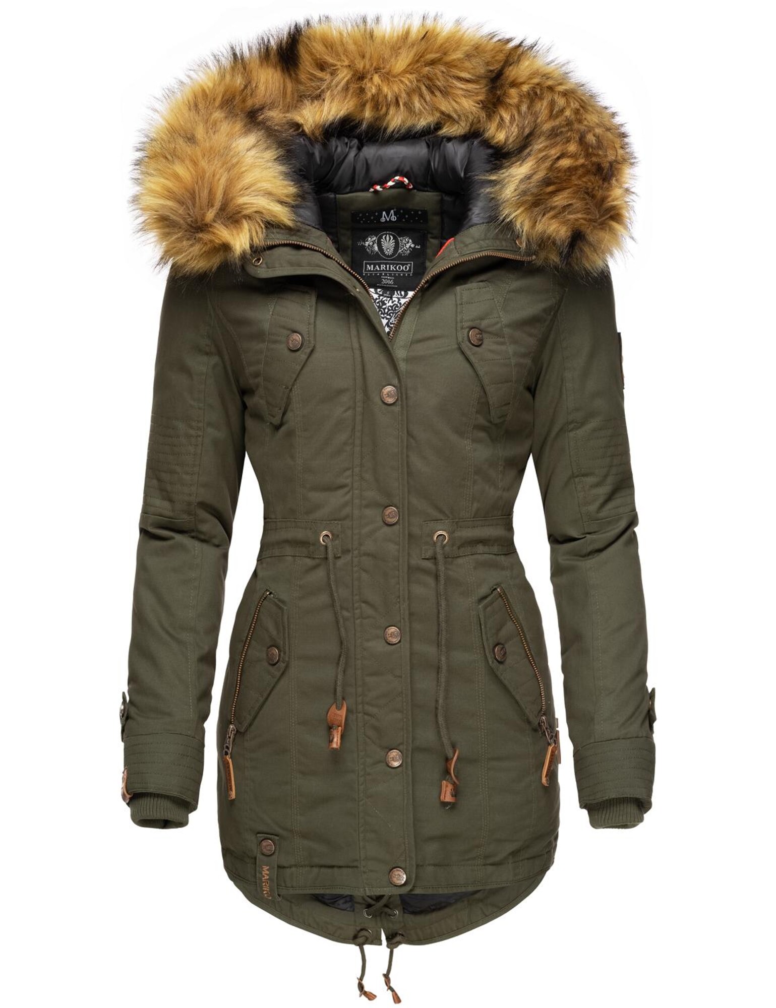MARIKOO Téli parka  khaki akciós termékkép 1