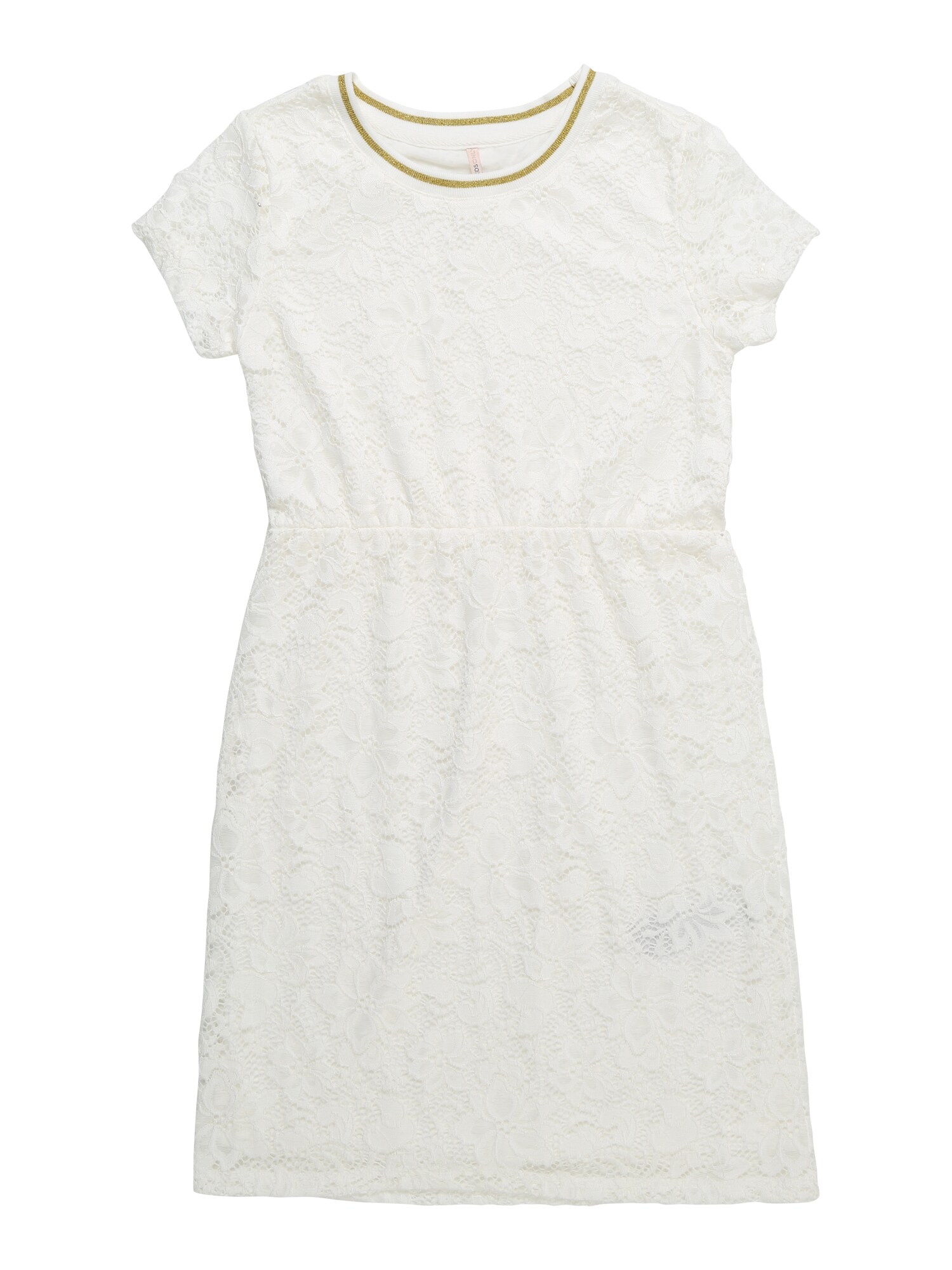 Kids Only Meisjes Jurk Amaze Goud Wit kids only kopen in de aanbieding