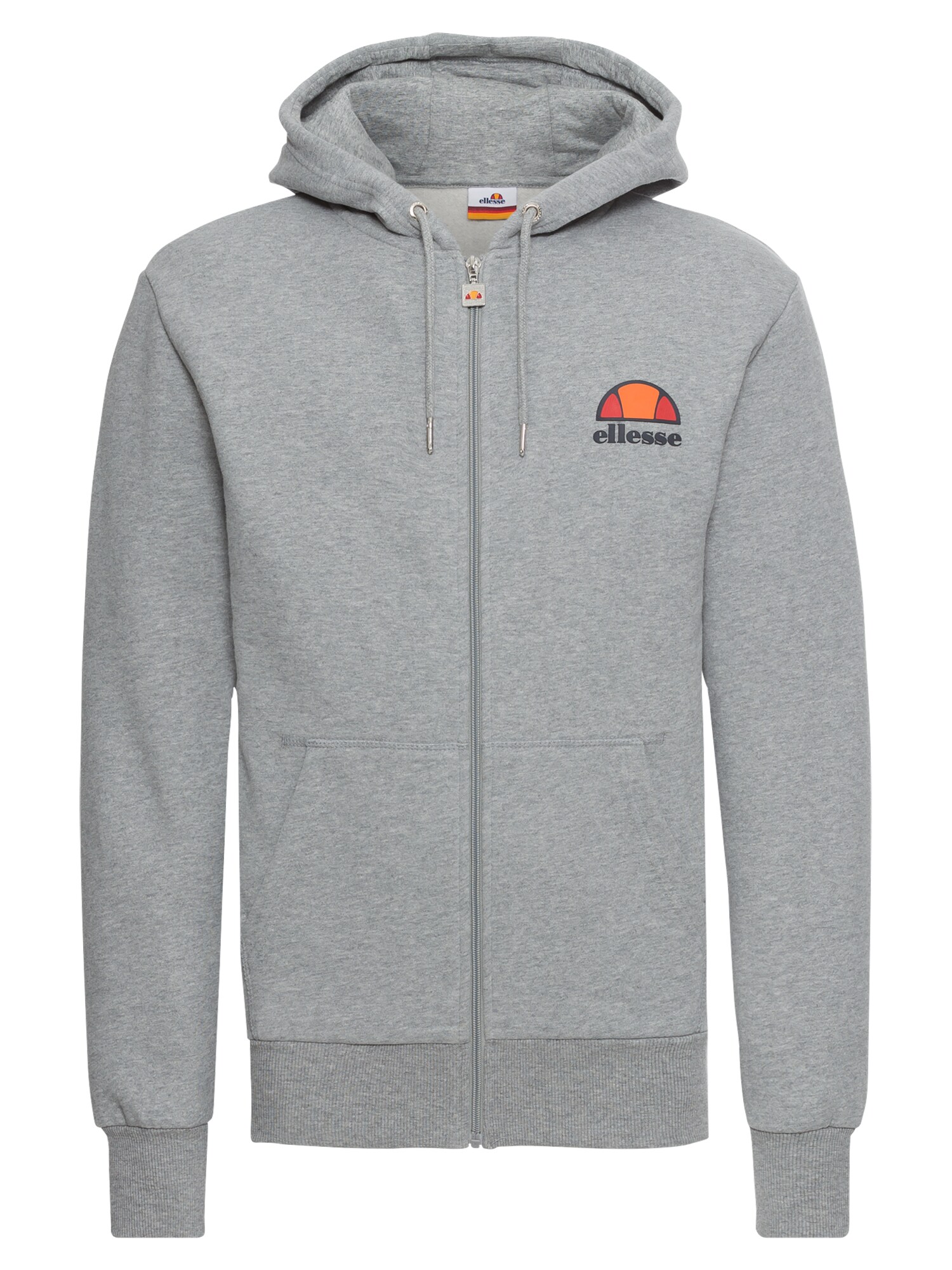 Ellesse Heren Sweatvest Milletto Grijs Gemeleerd ellesse kopen in de aanbieding