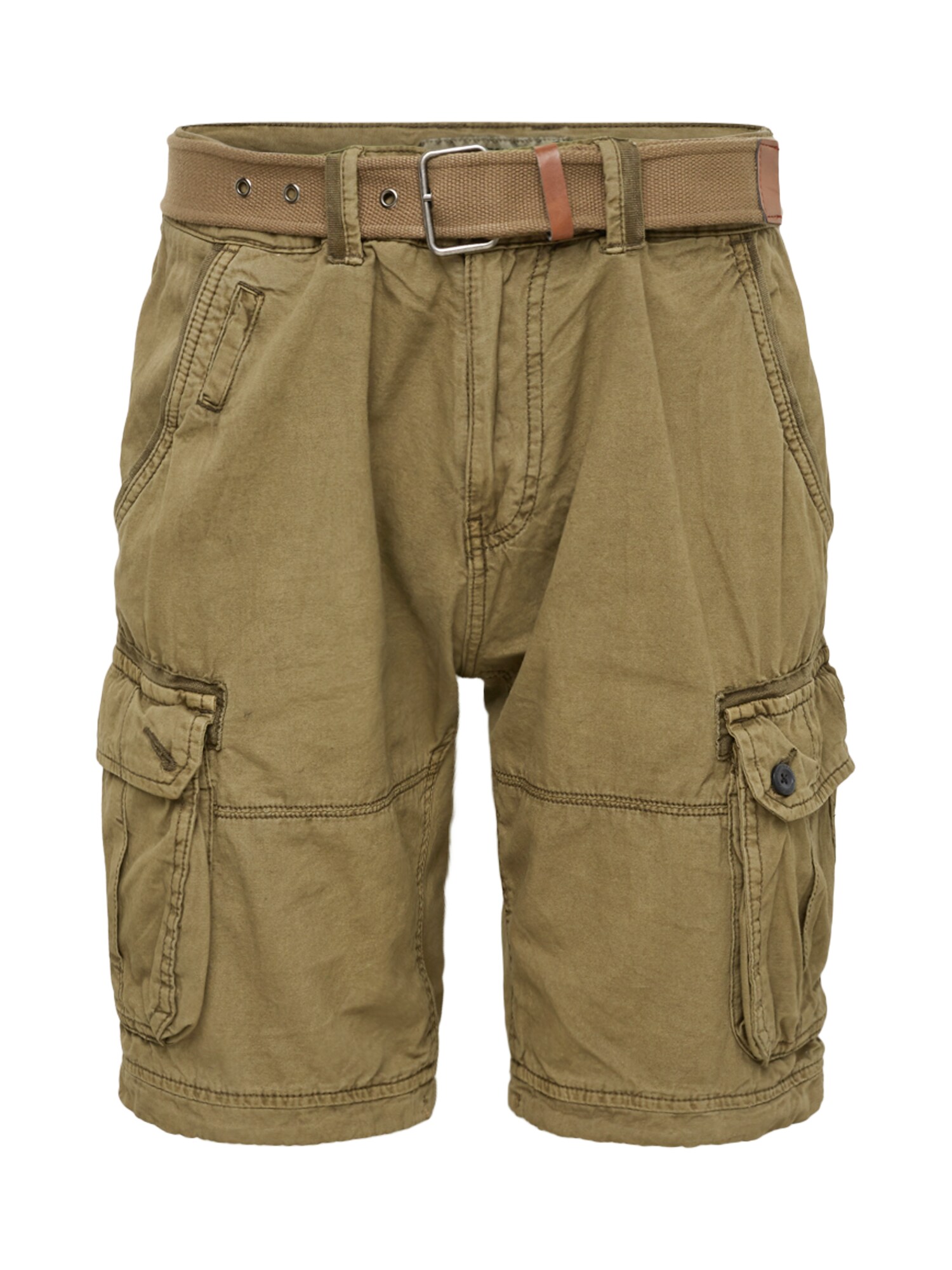 Indicode Jeans Heren Cargobroek Balton Kaki indicode jeans kopen in de aanbieding