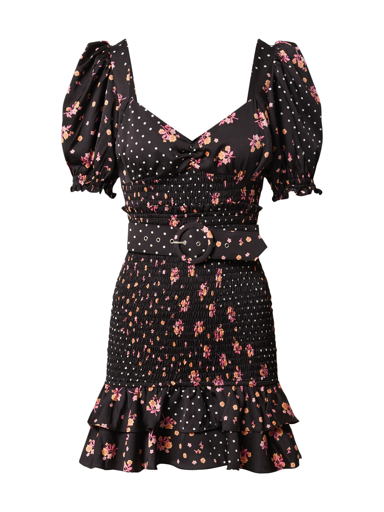 For Love & Lemons Suknelė 'Camellia'  juoda / mišrios spalvos