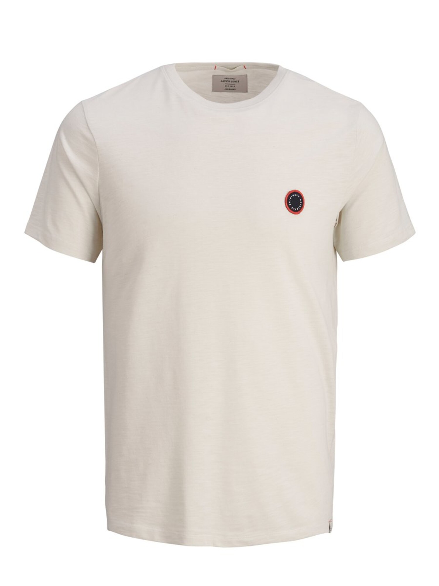 Jack And Jones Heren Shirt Beige Gemeleerd jack and jones kopen in de aanbieding