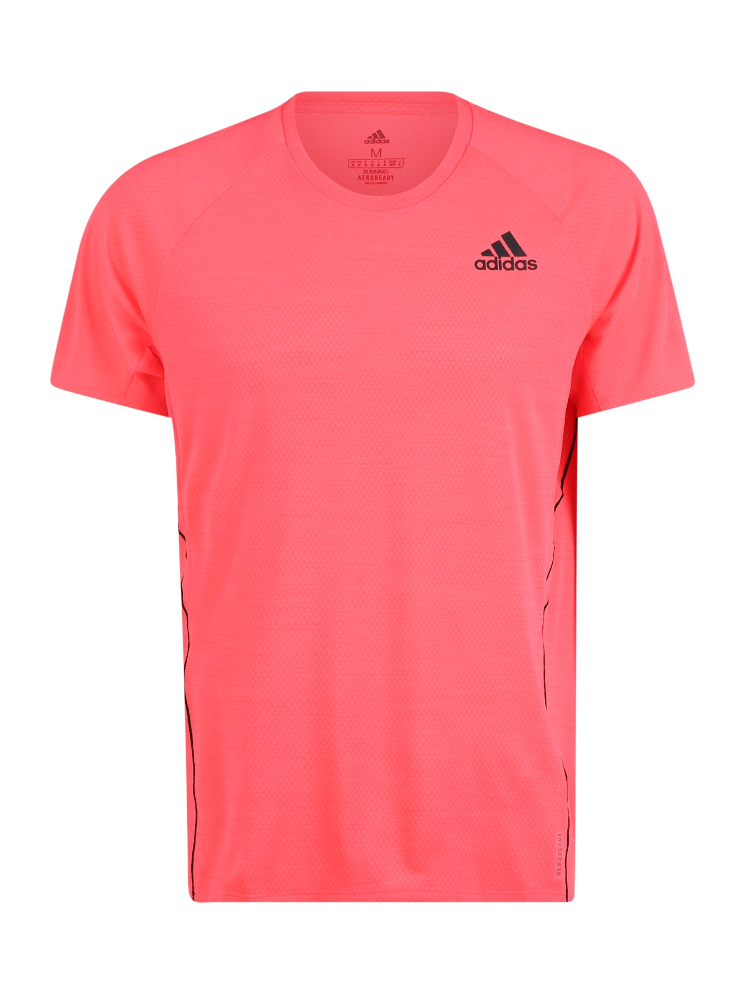 ADIDAS PERFORMANCE Sportiniai marškinėliai  juoda / rožių spalva