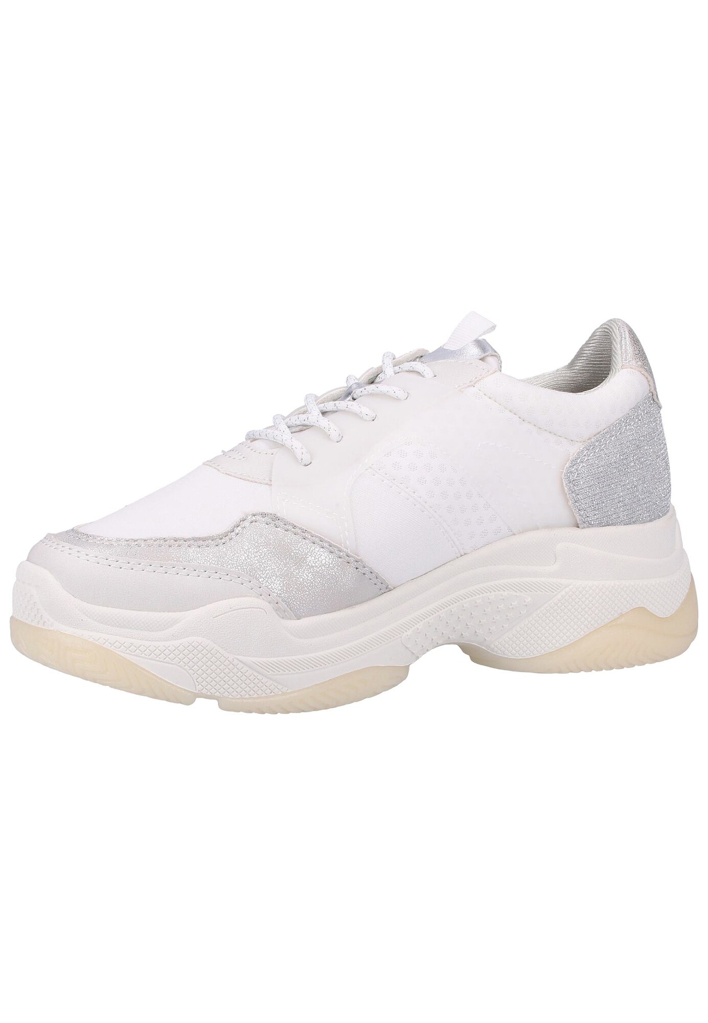 Soliver Red Label Dames Sneakers Laag Grijs Wit soliver red label kopen in de aanbieding