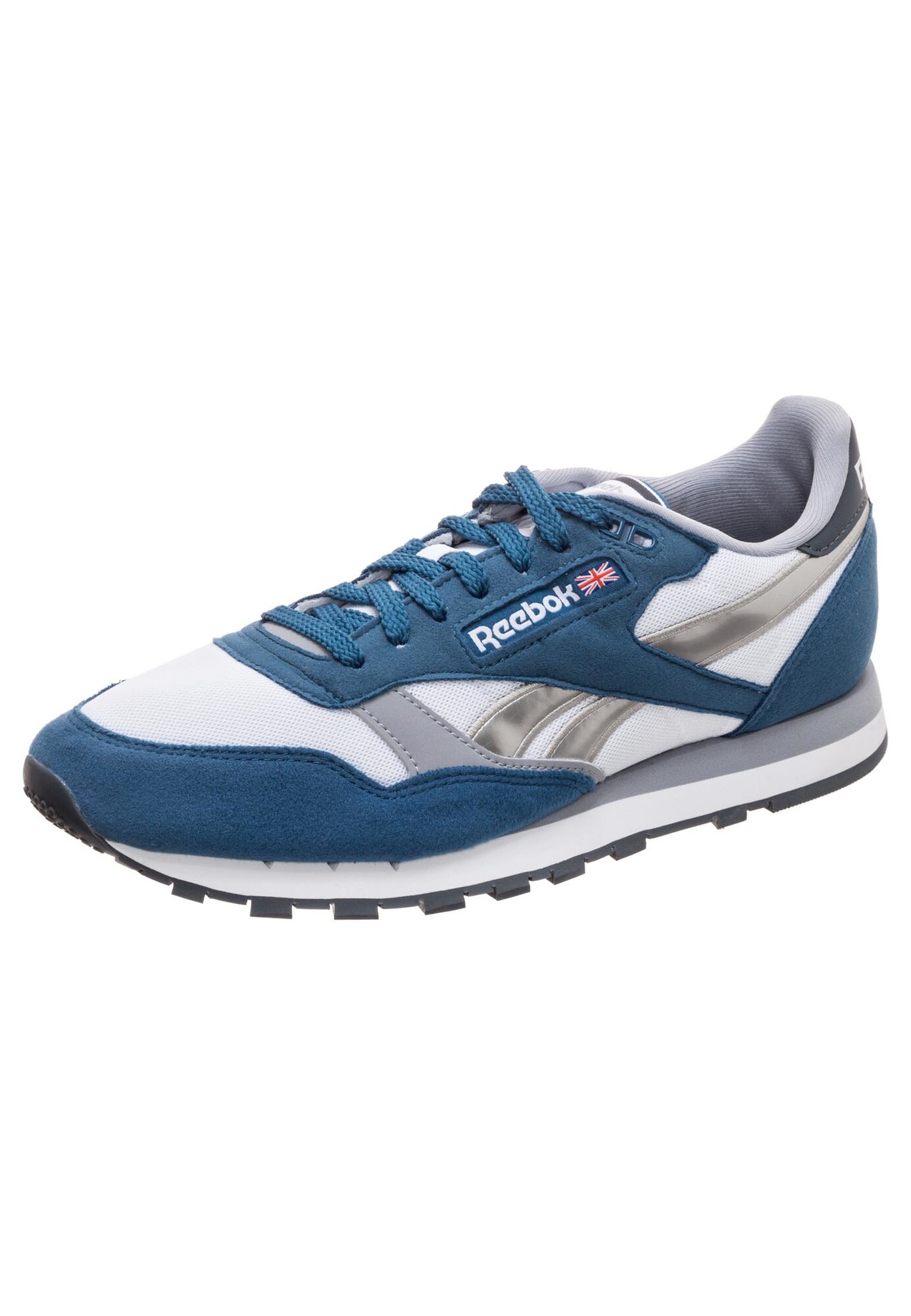 Reebok Classic Heren Sneakers Laag Blauw Grijs Wit reebok classic kopen in de aanbieding
