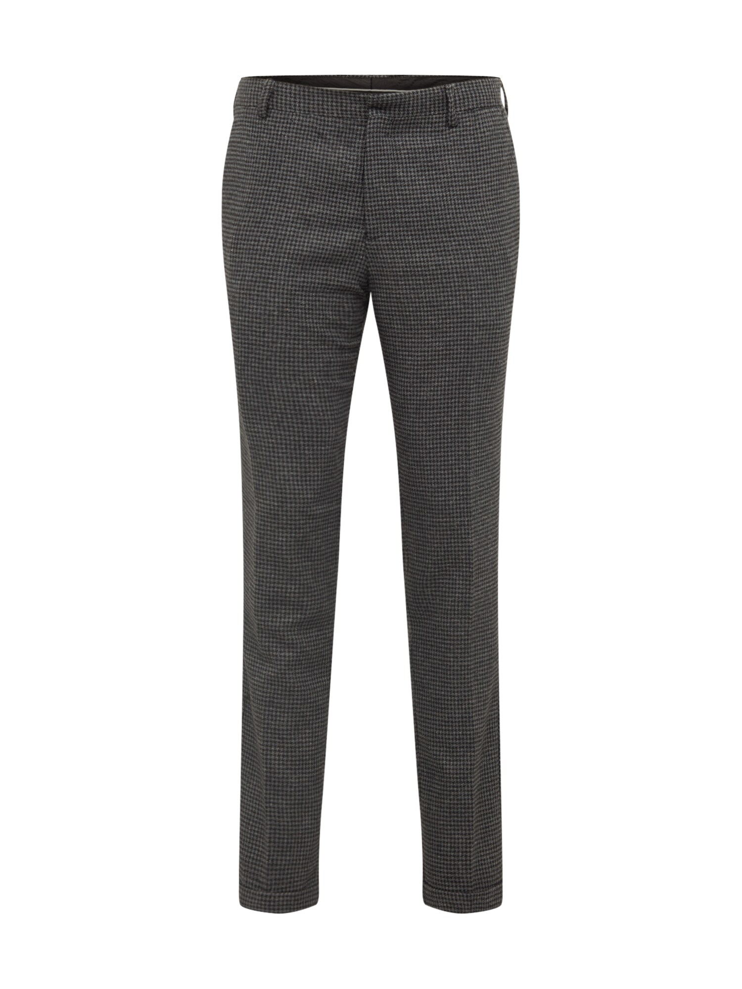 SELECTED HOMME Chino stiliaus kelnės 'SLHSLIMTAPERED-FLEET PANTS B'  pilka / juoda