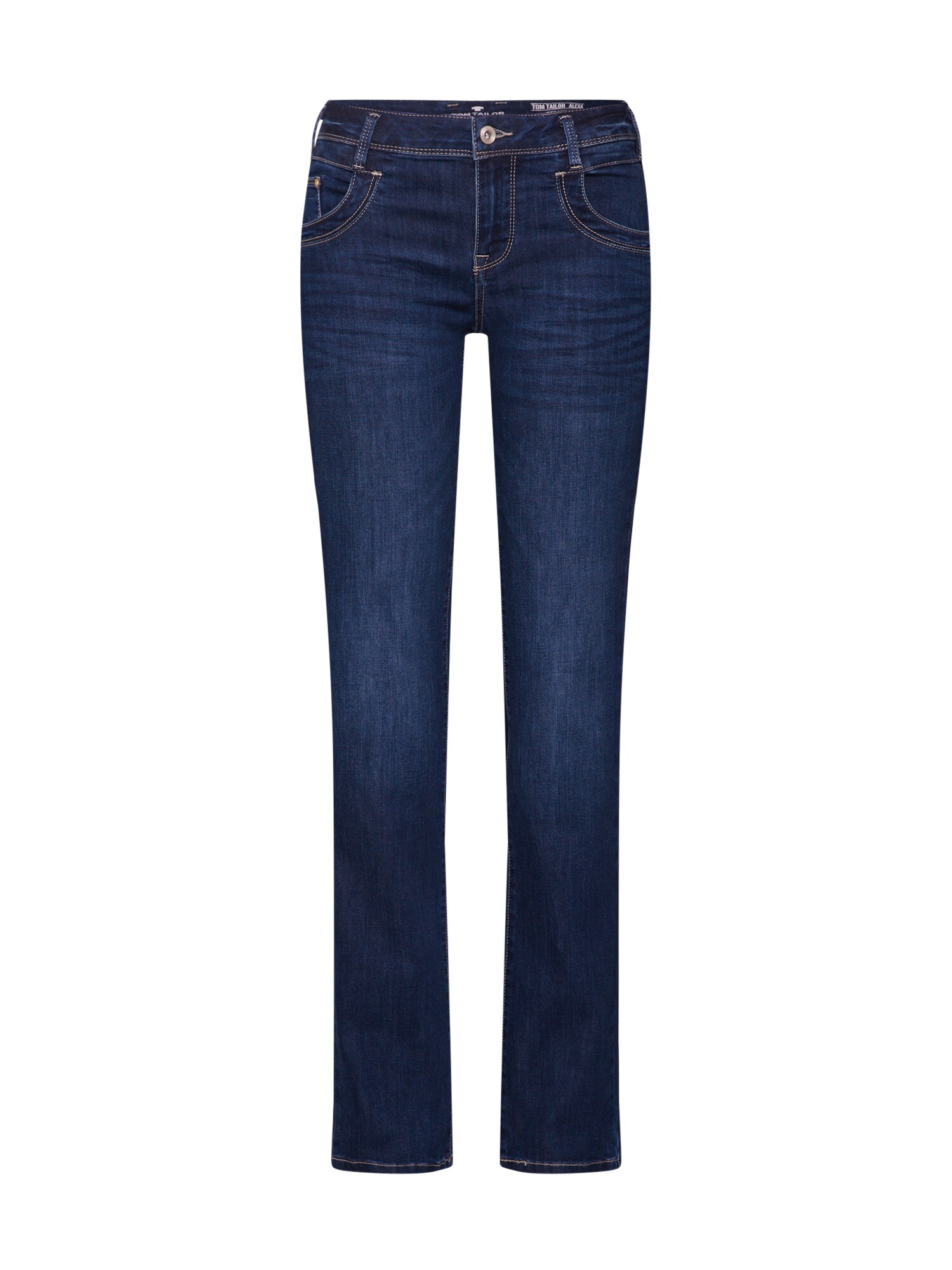 Tom Tailor Dames Jeans Alexa Blauw Denim Donkerblauw tom tailor kopen in de aanbieding