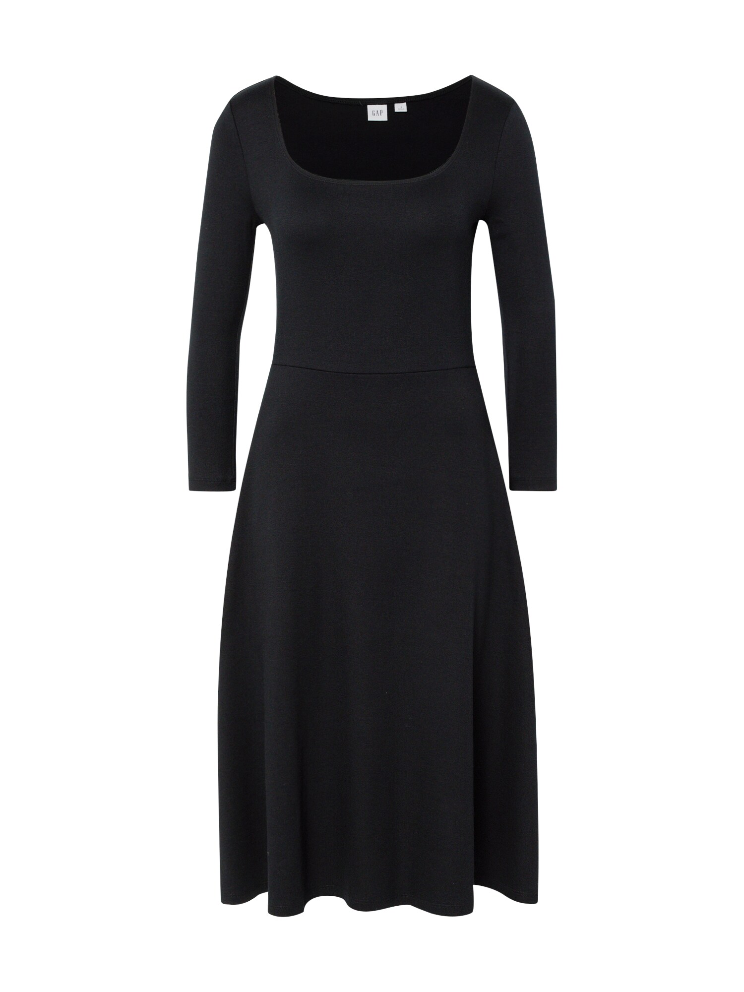 GAP Suknelė 'SQ NK MIDI F/F DRS'  juoda