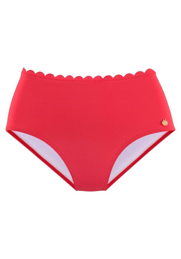 LASCANA, Bikini nadrágok 'Scallop', piros, 1 kép a 4 közül