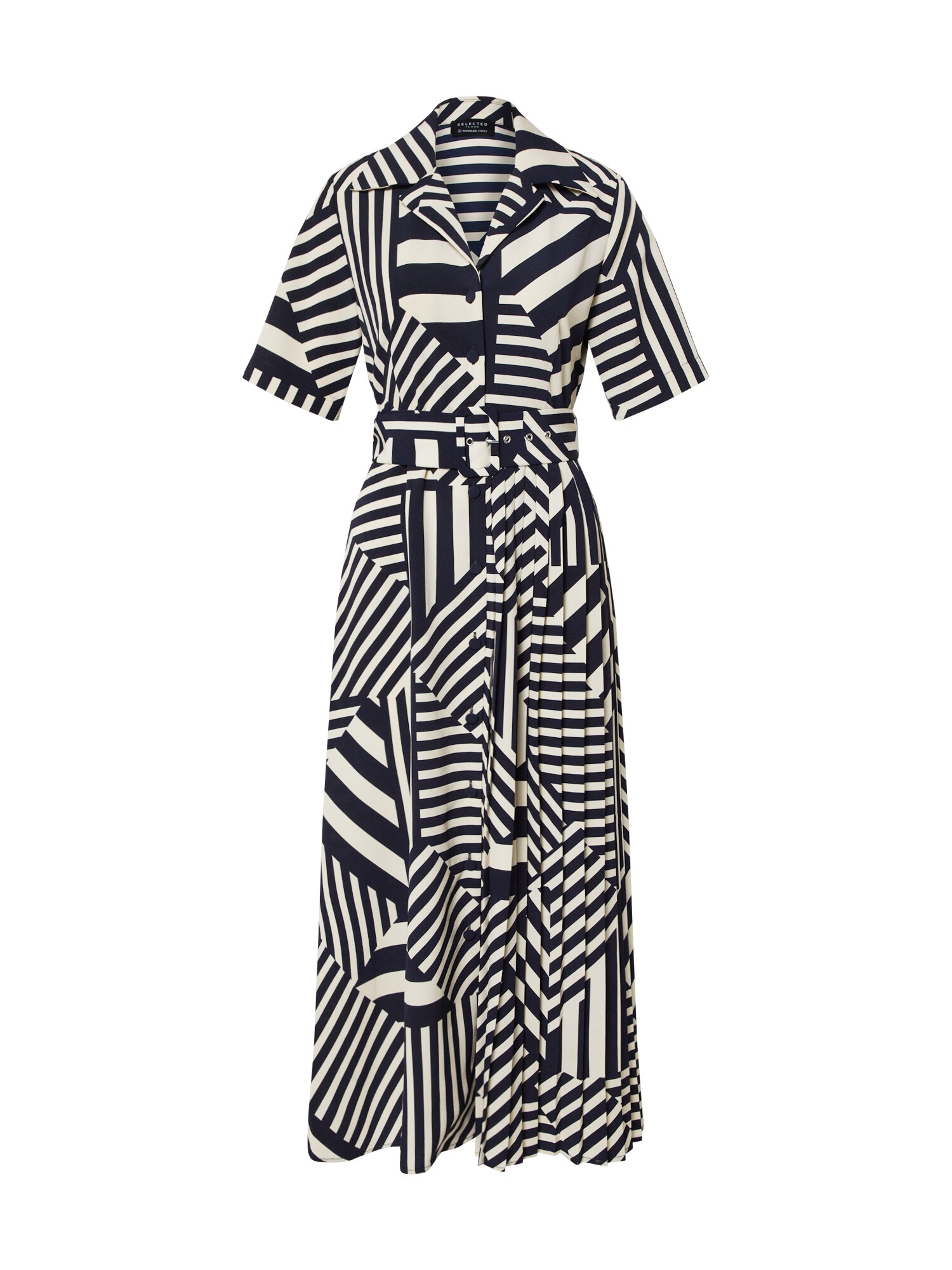 SELECTED FEMME Suknelė  balta / juoda