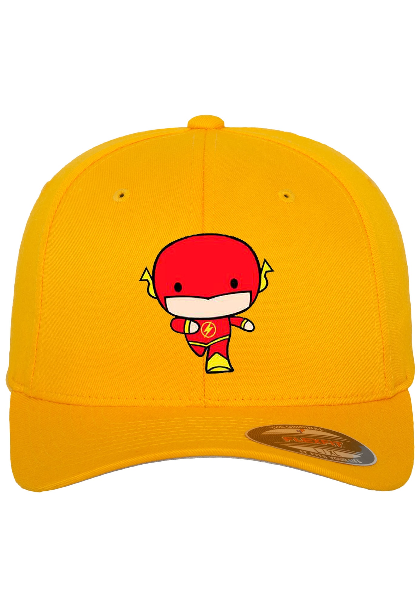 Mister Tee Kepurė 'Flash Comic Flexfit' geltona / oranžinė / raudona