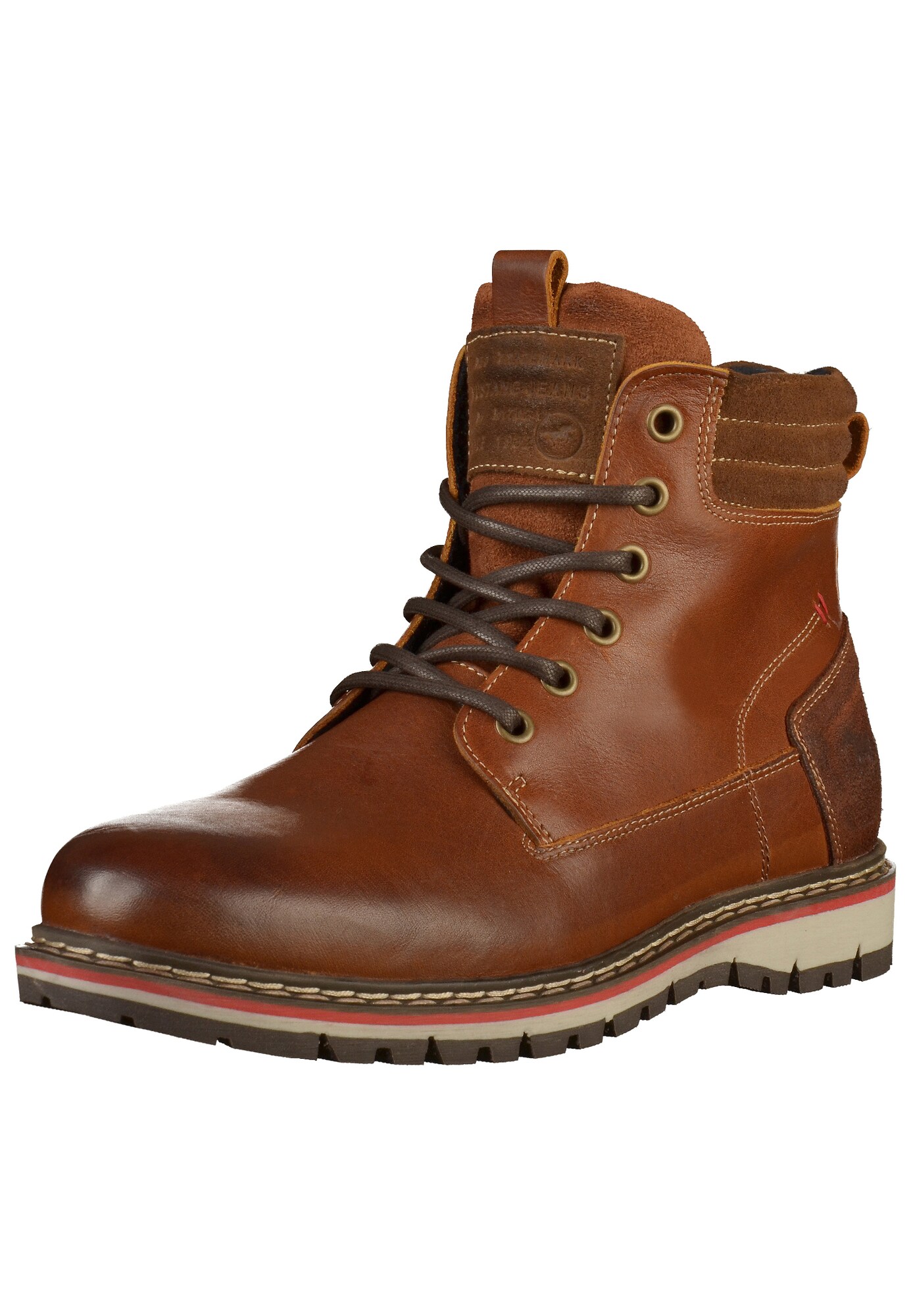 Mustang Heren Veterlaarzen Bruin Donkerbruin Grijs mustang kopen in de aanbieding