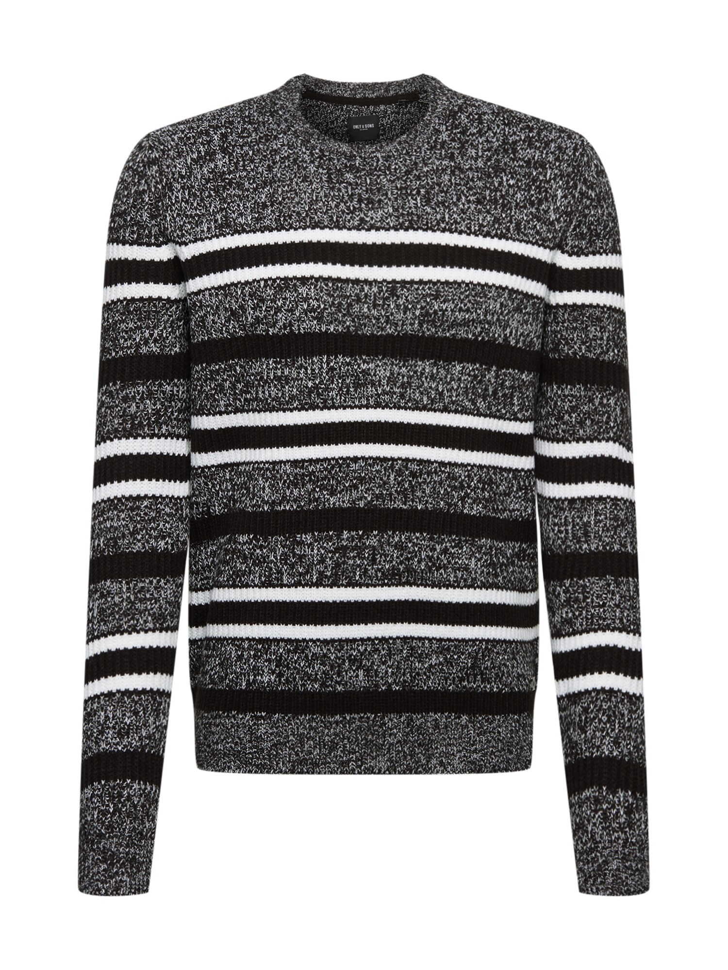 Only & Sons Megztinis  pilka / juoda / balta