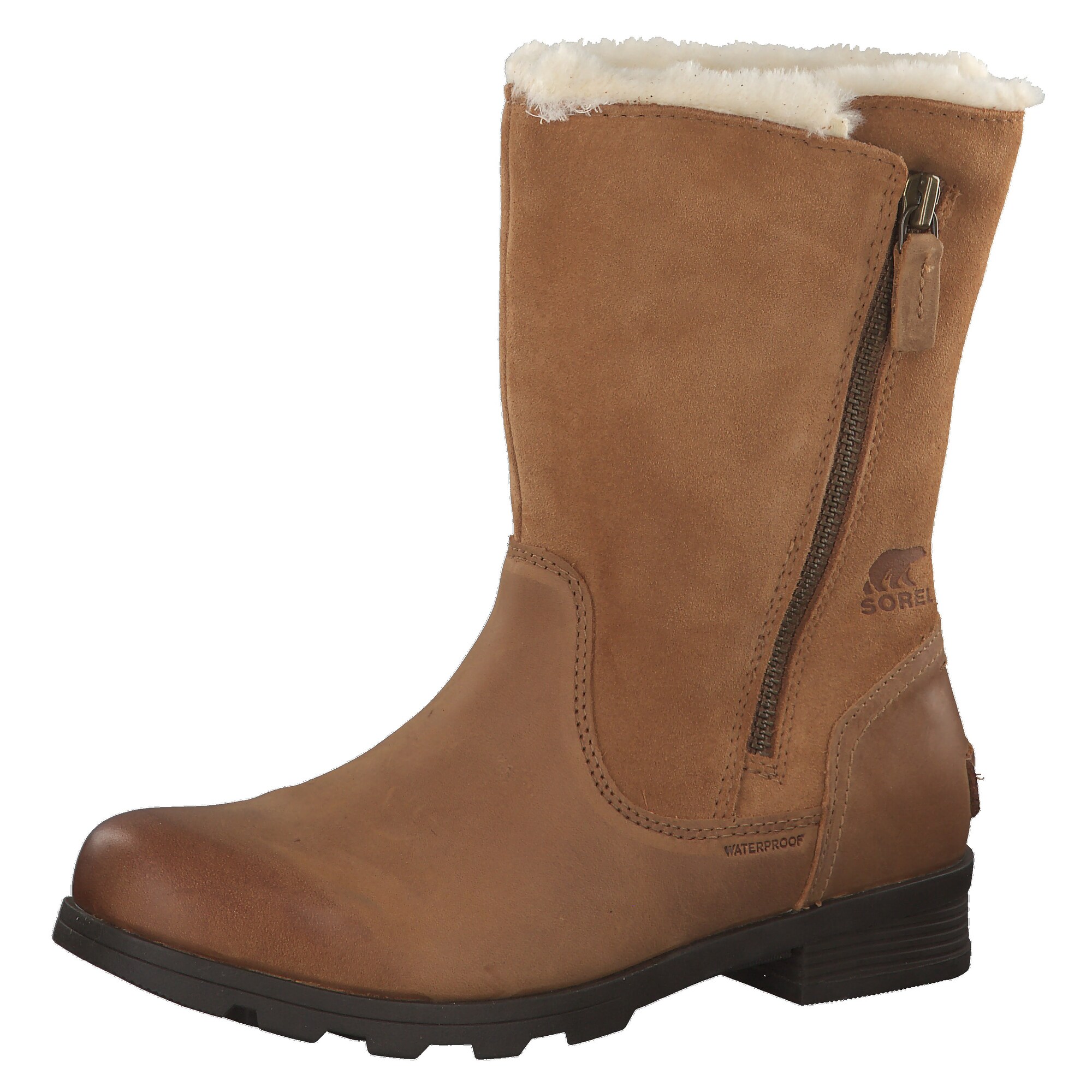 Sorel Dames Snowboots Emelie Foldover Brons sorel kopen in de aanbieding