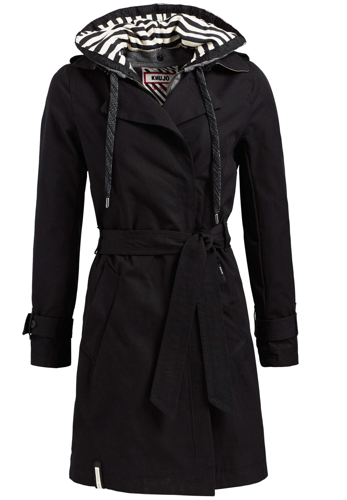 Khujo Dames Tussenmantel Aldona With Inner Jacket Zwart khujo kopen in de aanbieding