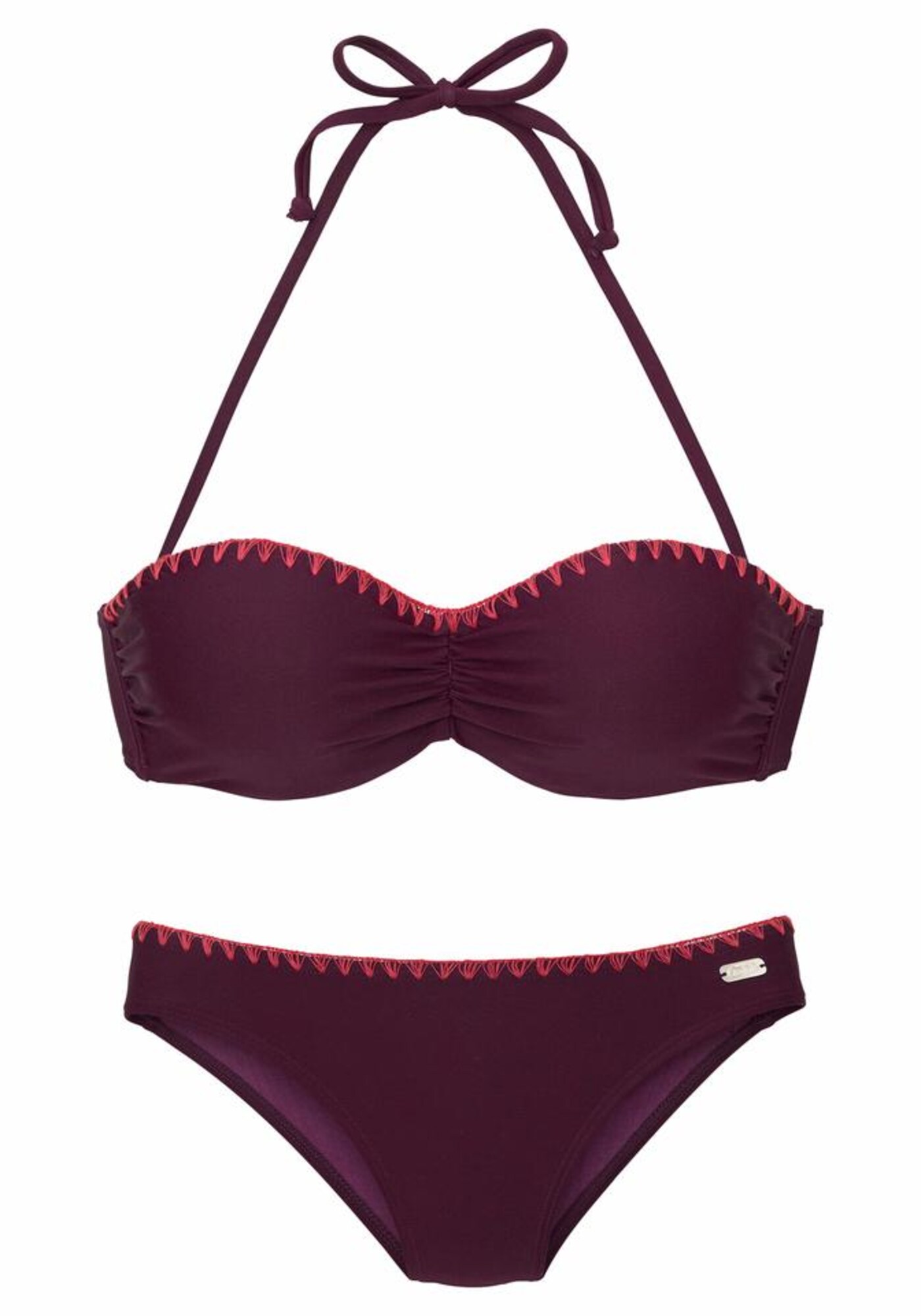 BUFFALO Bikiny  baklažánová