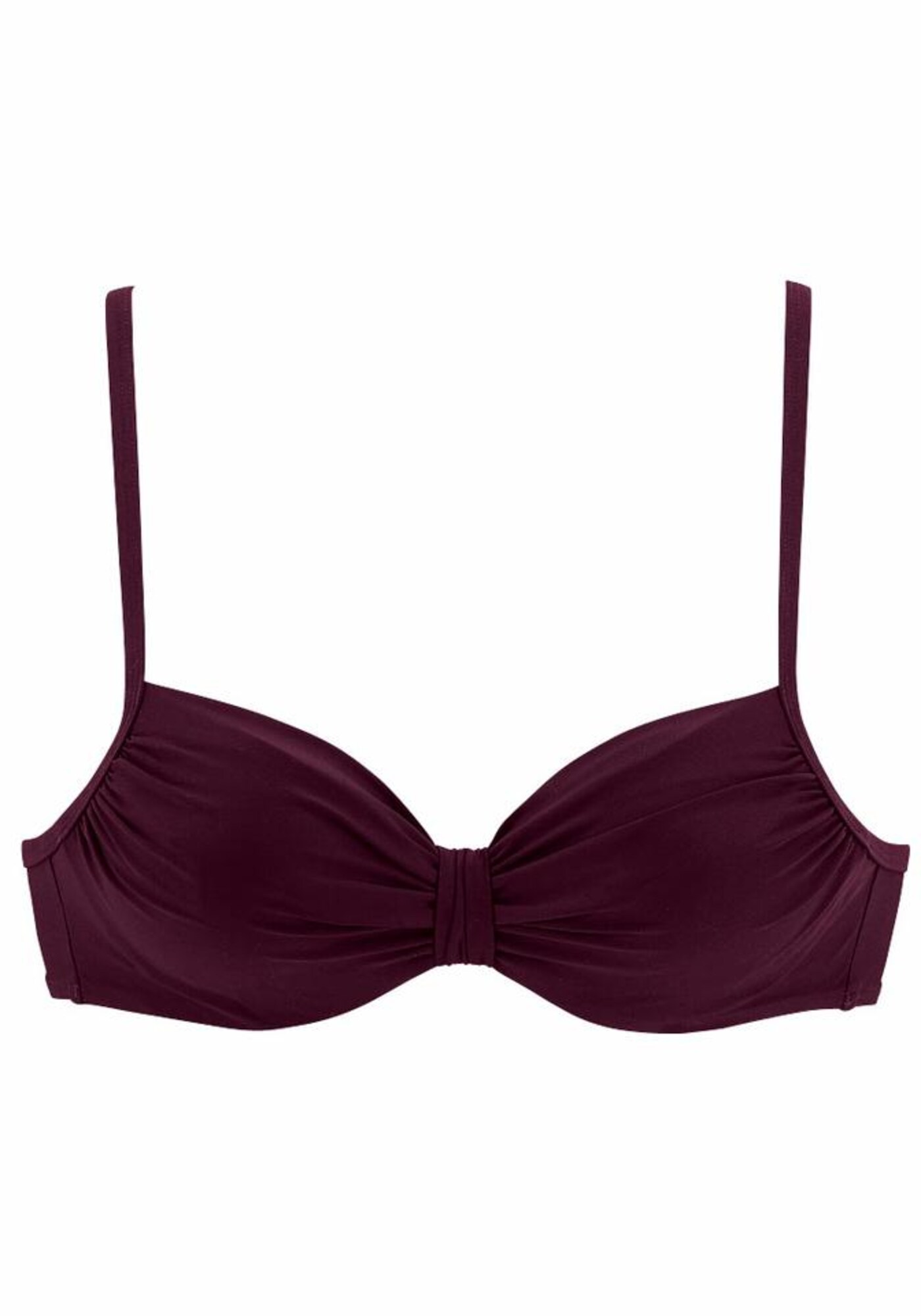 LASCANA Bikinový top 'Kati'  bordová