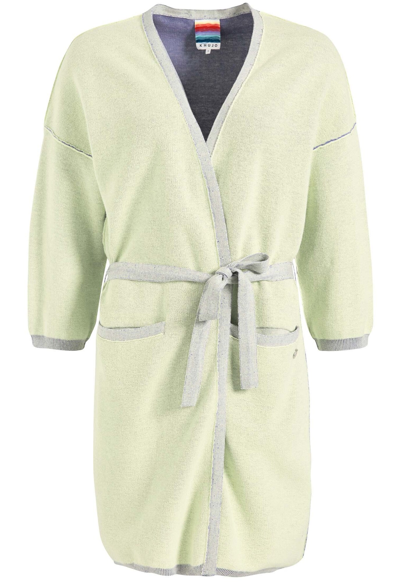 Khujo Dames Gebreid Vest Patsy Lichtgeel Lichtlila khujo kopen in de aanbieding