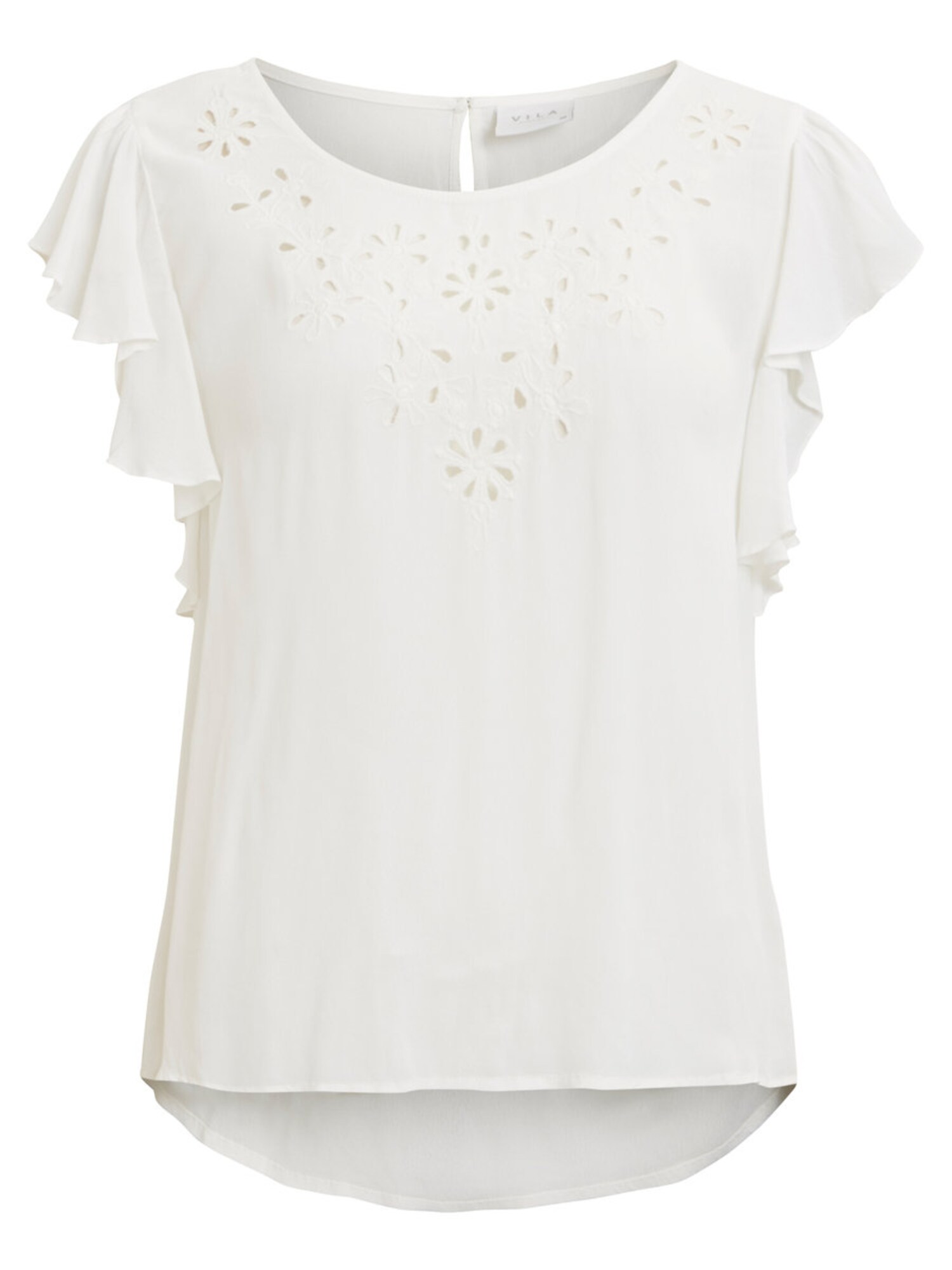 Vila Dames Shirt Vinellie Wit vila kopen in de aanbieding