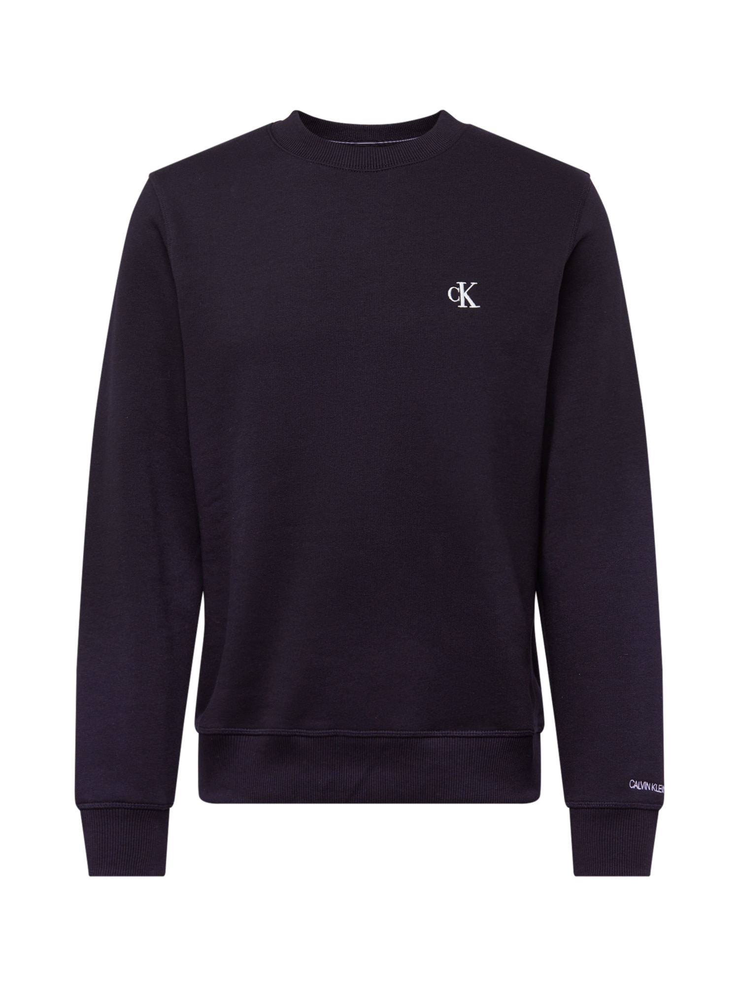 Calvin Klein Jeans Megztinis be užsegimo 'CK ESSENTIAL REG CN'  juoda