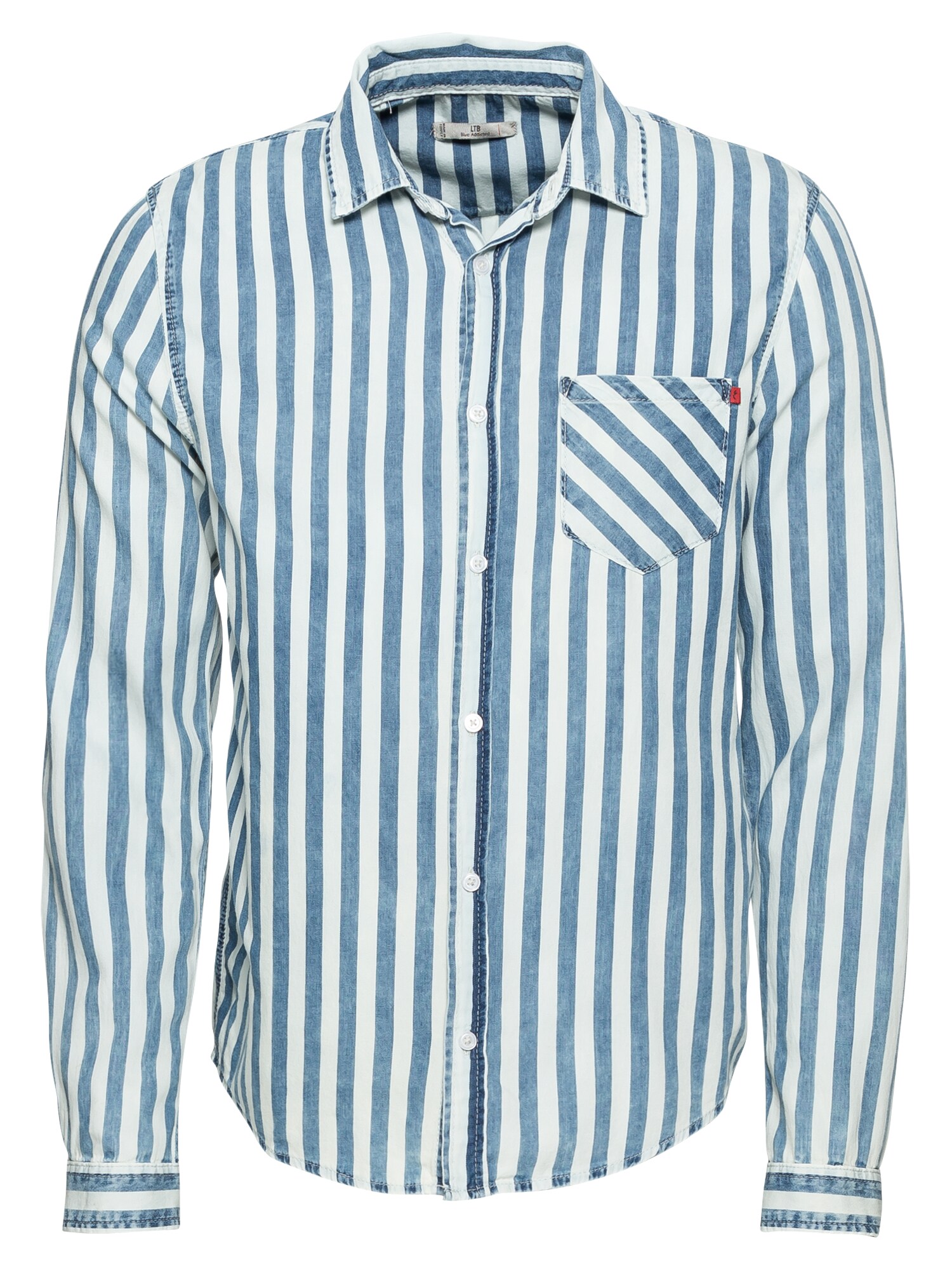 Ltb Heren Overhemd Remi Blauw Wit ltb kopen in de aanbieding