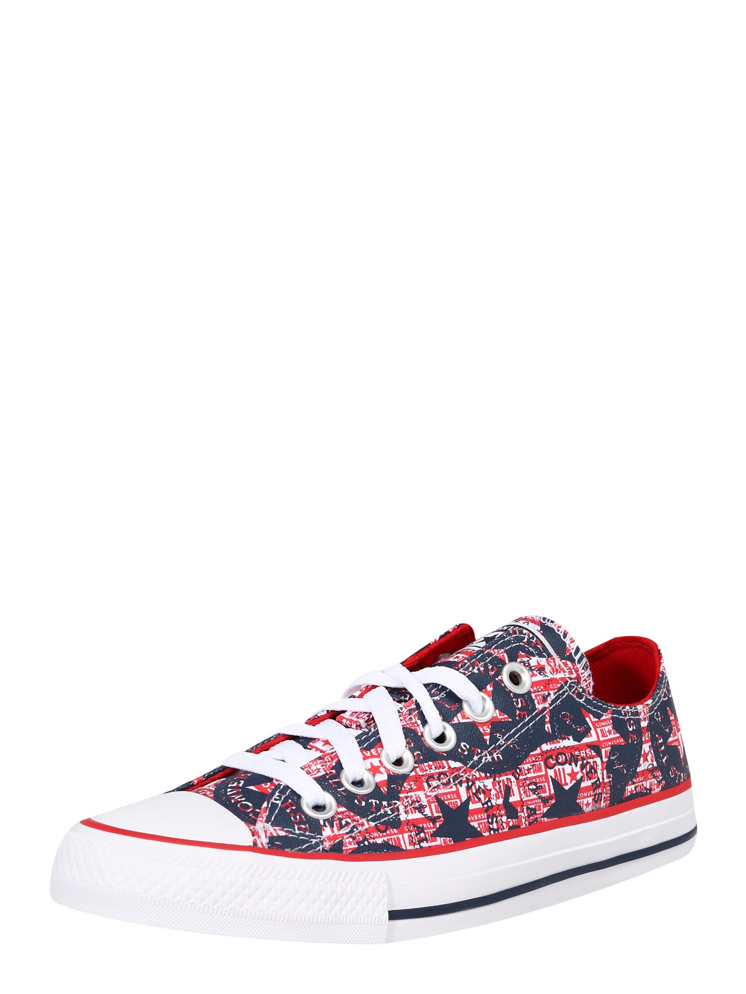 CONVERSE Sportbačiai be auliuko  balta / raudona / tamsiai mėlyna