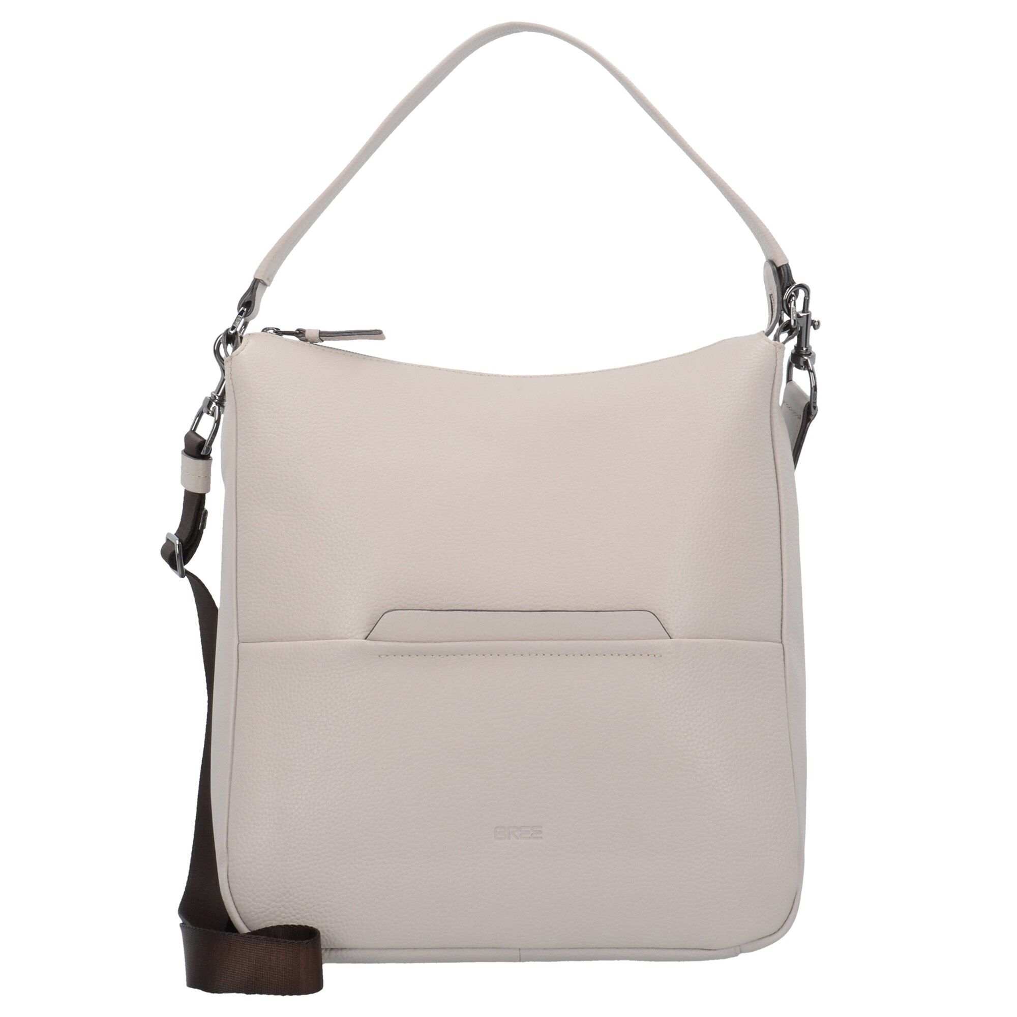 Bree Dames Schoudertas Faro Beige Donkerbruin bree kopen in de aanbieding