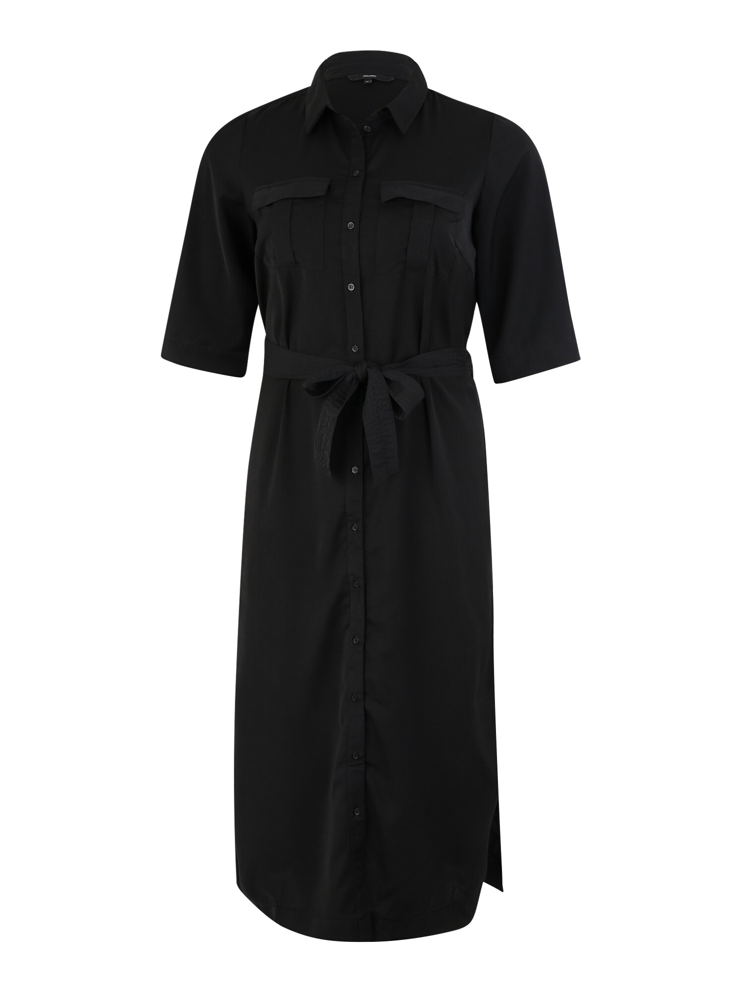 Vero Moda Curve Dames Blousejurk Zwart vero moda curve kopen in de aanbieding