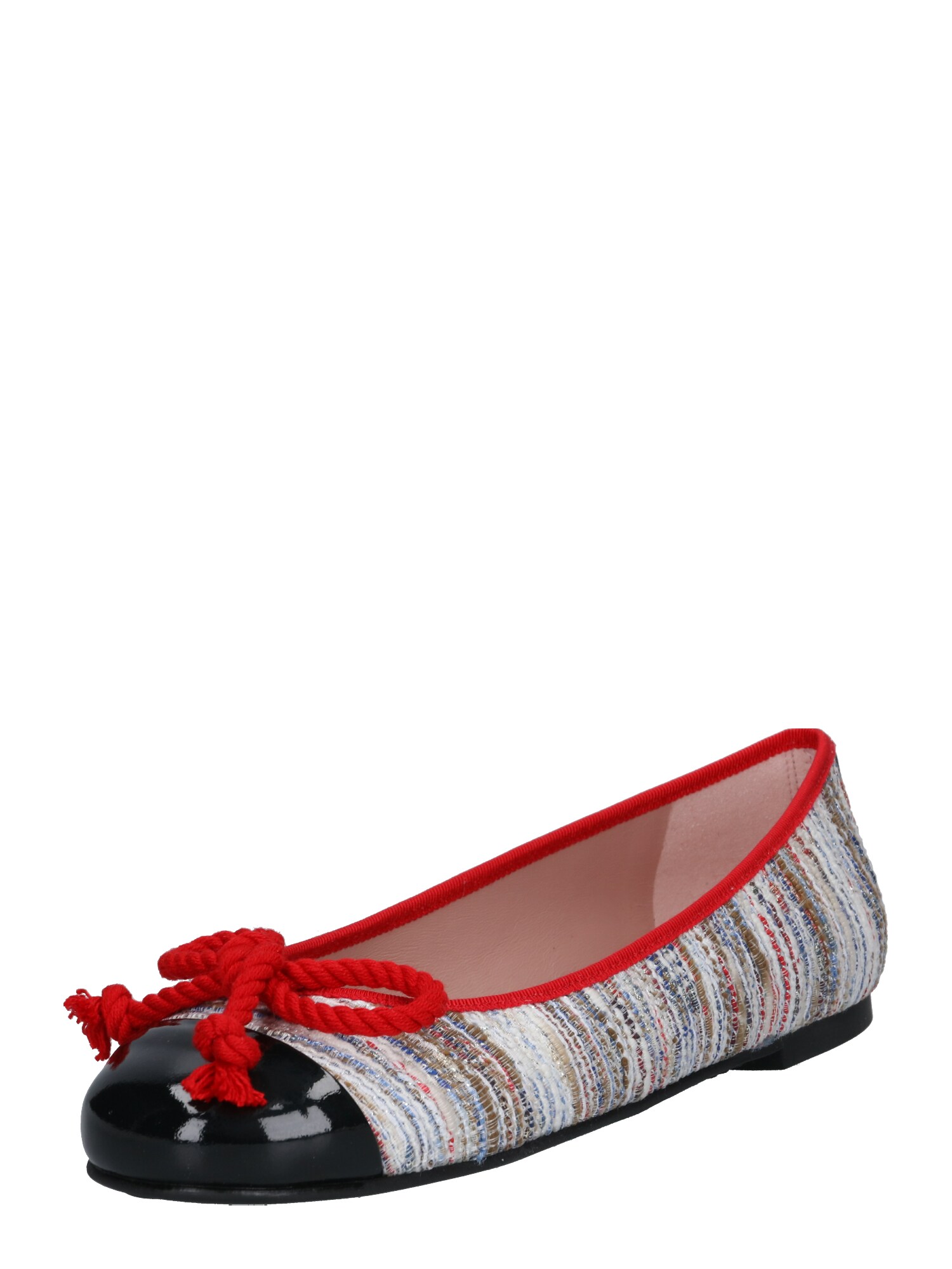 Pretty Ballerinas Dames Ballerina Beige Rood Zwart pretty ballerinas kopen in de aanbieding