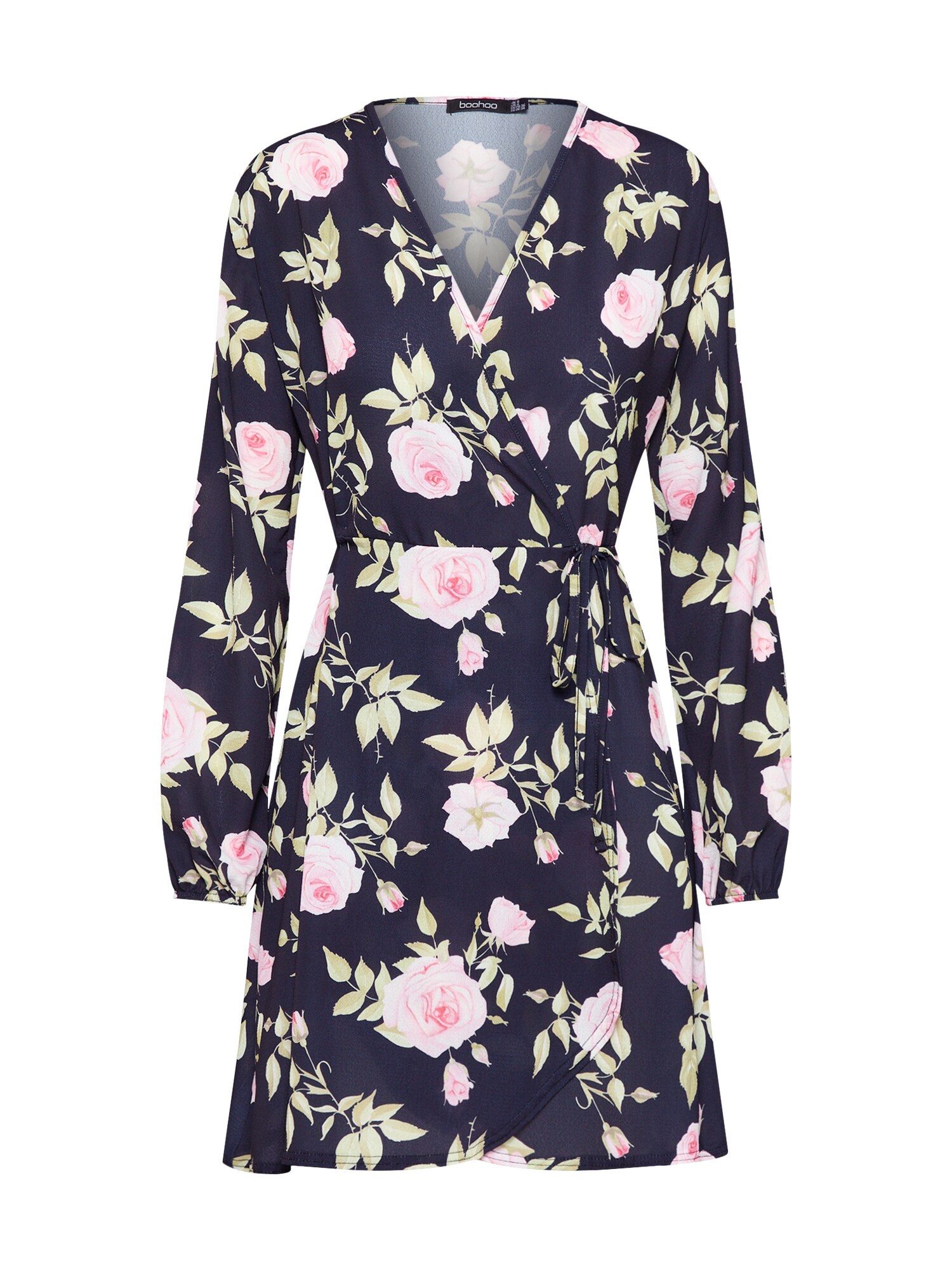 Boohoo Dames Zomerjurk Rosa Zwart boohoo kopen in de aanbieding