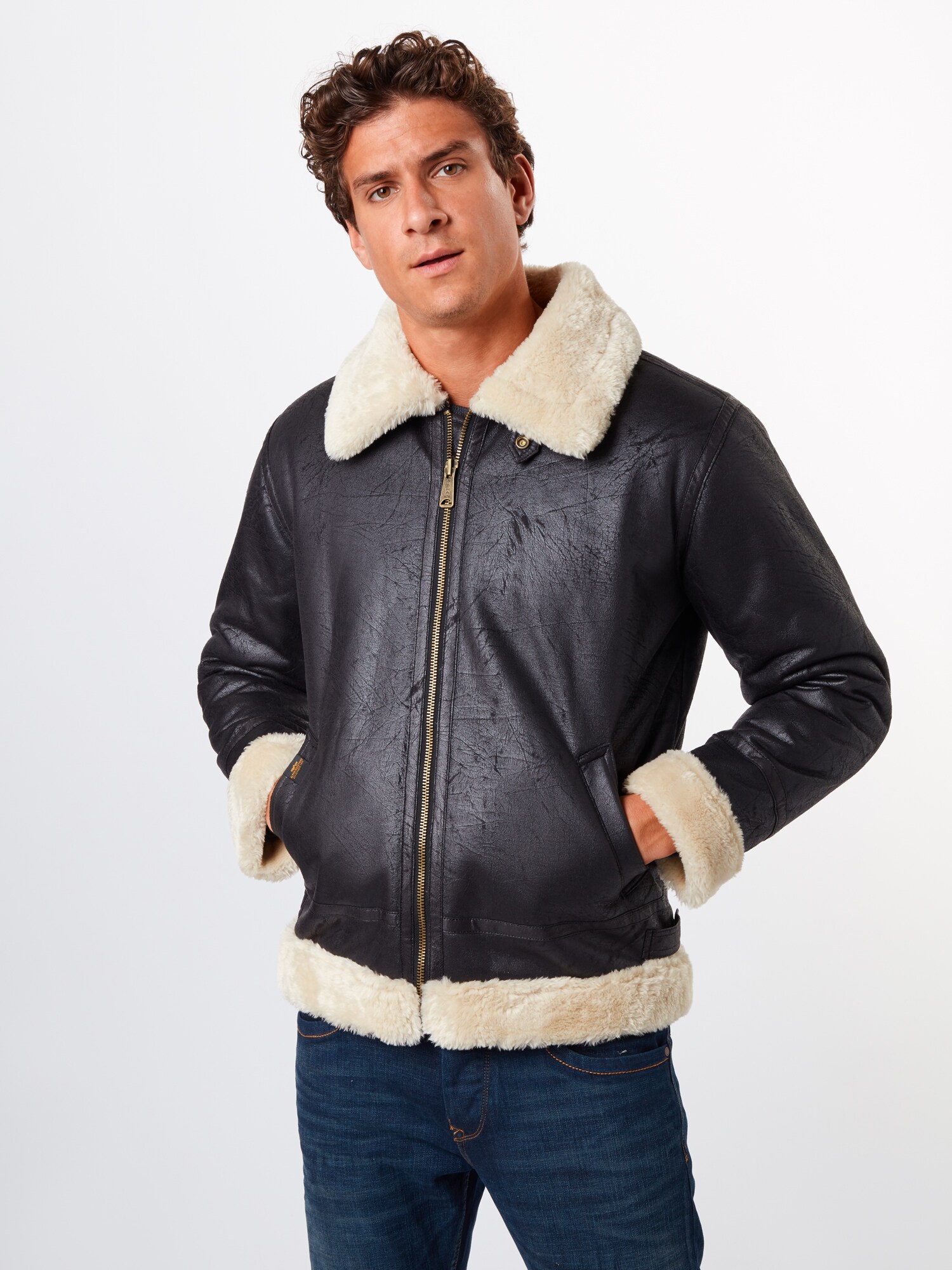 ALPHA INDUSTRIES Chaqueta de entretiempo  negro – imagen 10