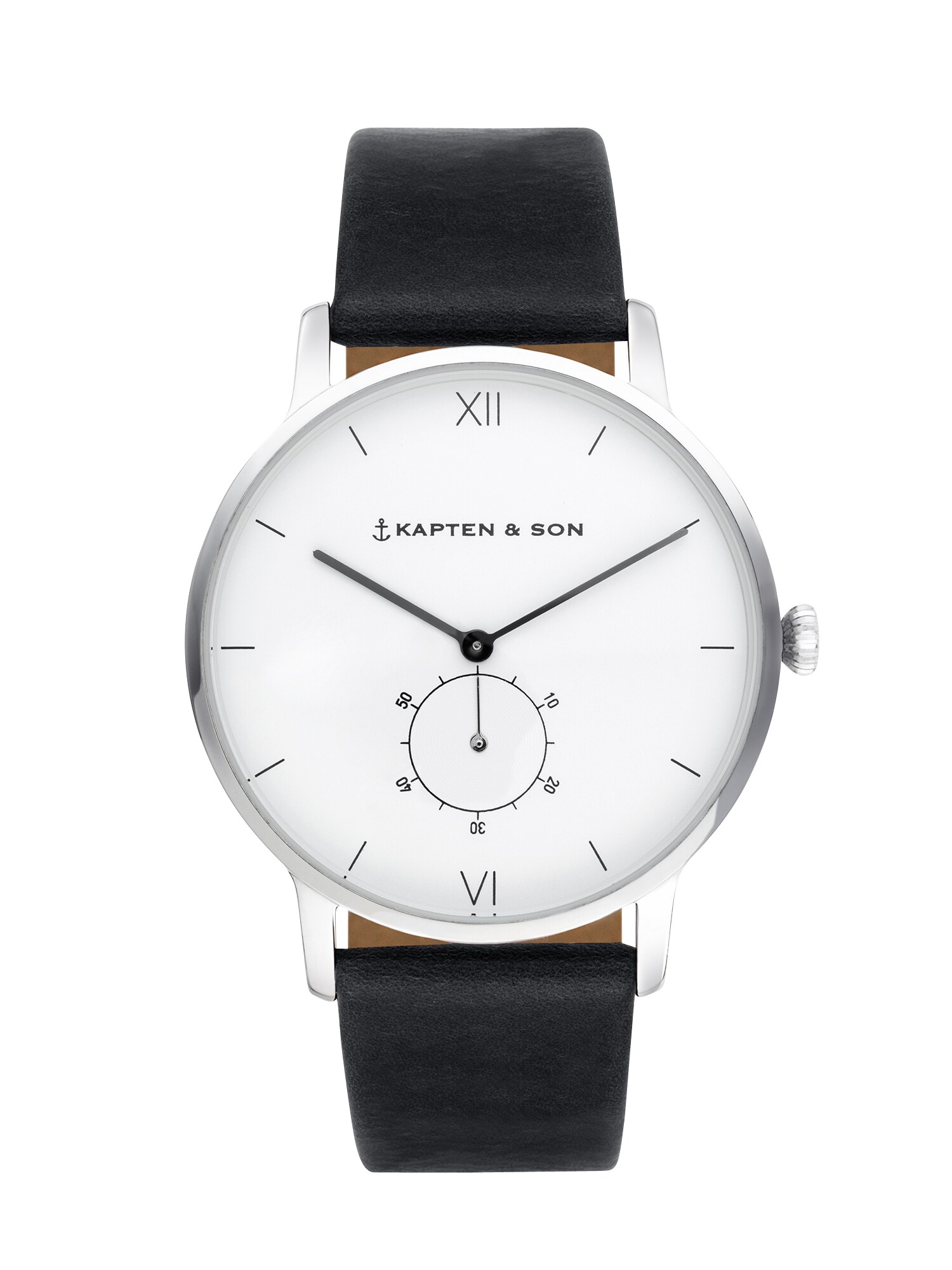 Kapten & Son Analoginis (įprastinio dizaino) laikrodis 'Heritage Silver'  sidabrinė / juoda
