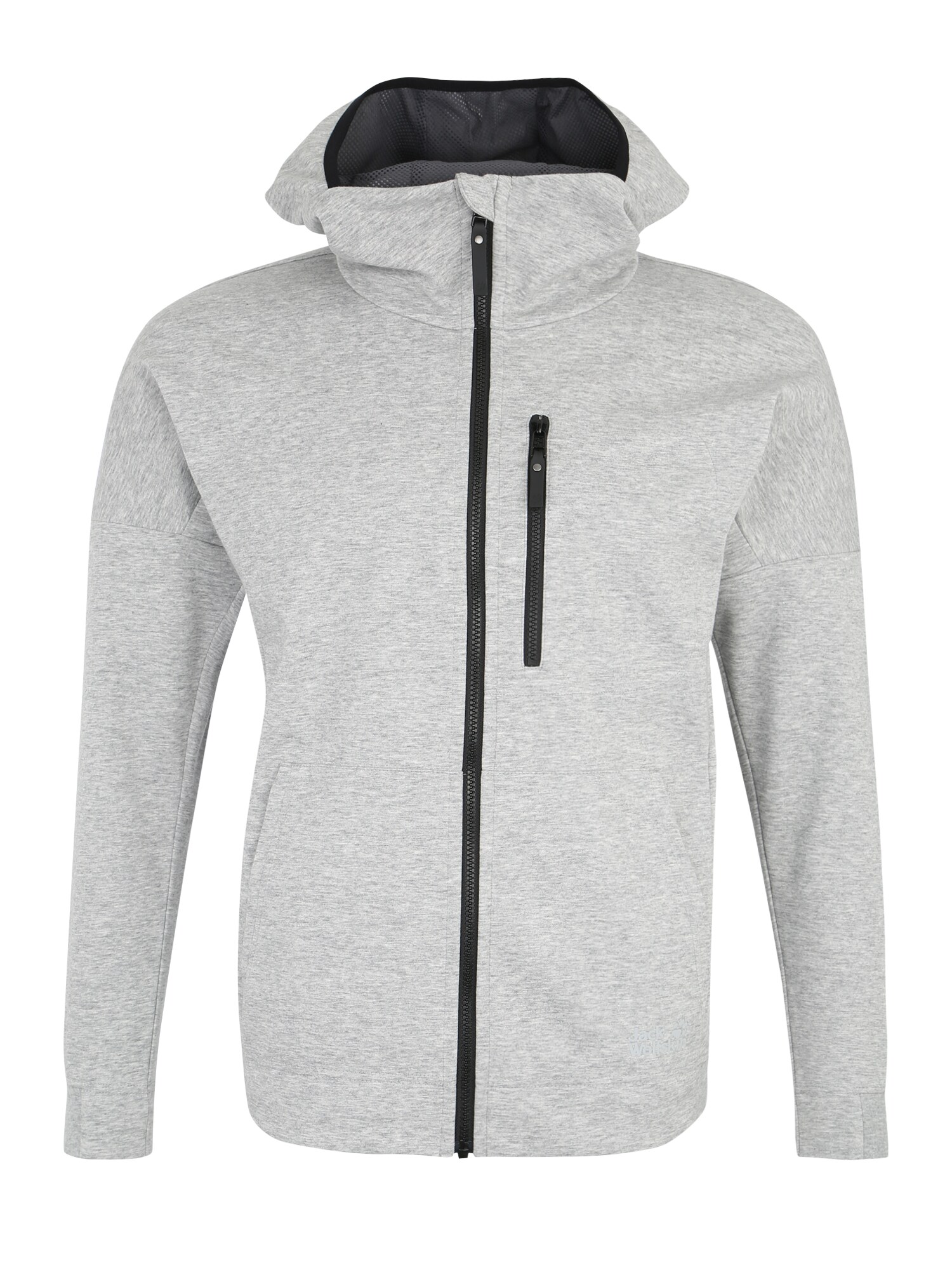 Jack Wolfskin Heren Funktionele Fleece Jas Riverland Grijs Gemeleerd jack wolfskin kopen in de aanbieding