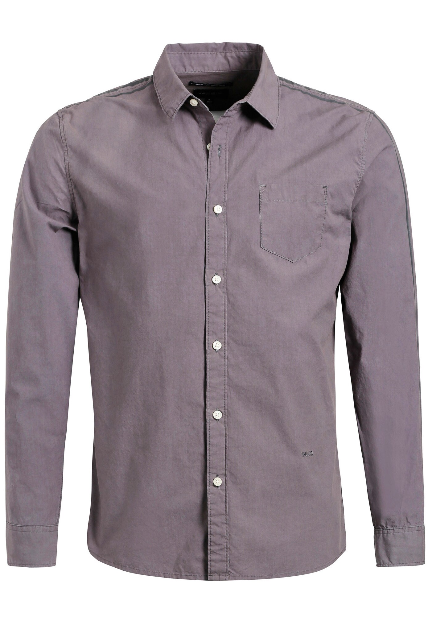 Khujo Heren Overhemd Valentin Taupe Zilvergrijs khujo kopen in de aanbieding