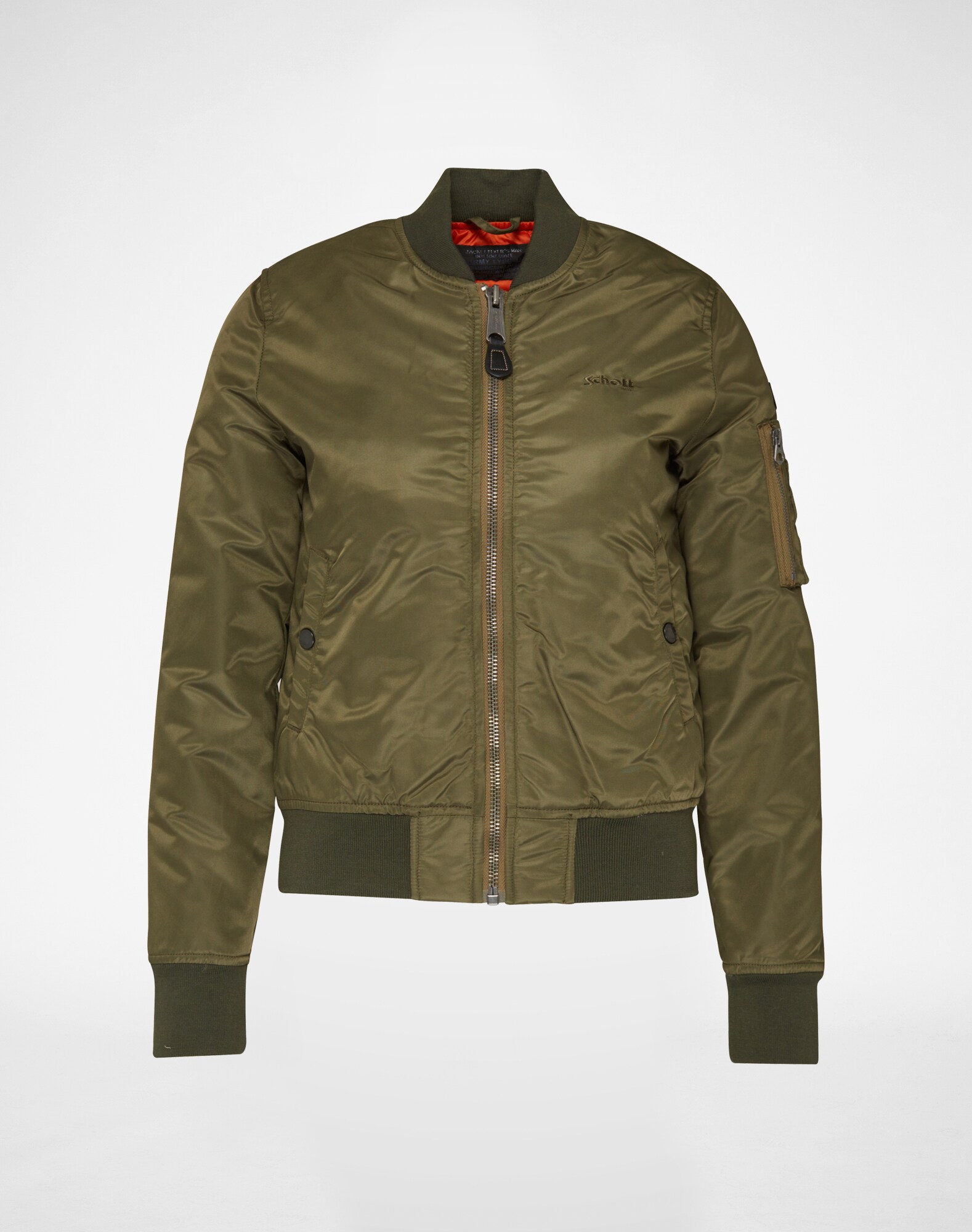 Schott NYC Prechodná bunda 'Airforce W'  kaki