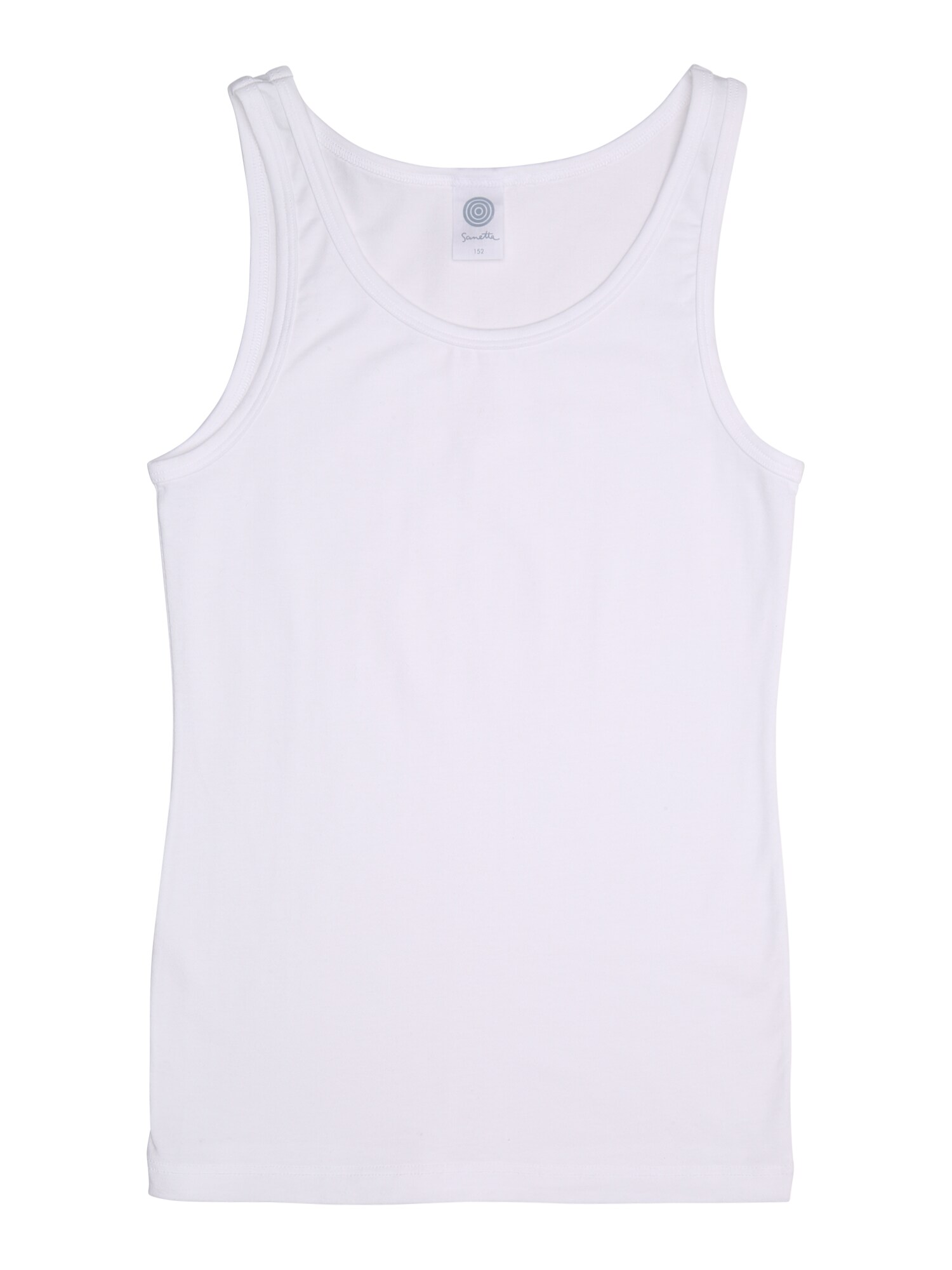 SANETTA Apatiniai marškinėliai 'Shirt w/o sleeves'  balta