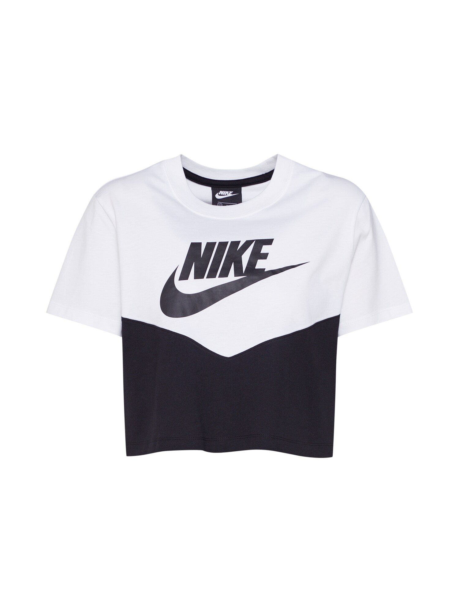 Nike Sportswear Dames Shirt Zwart Wit nike kopen in de aanbieding