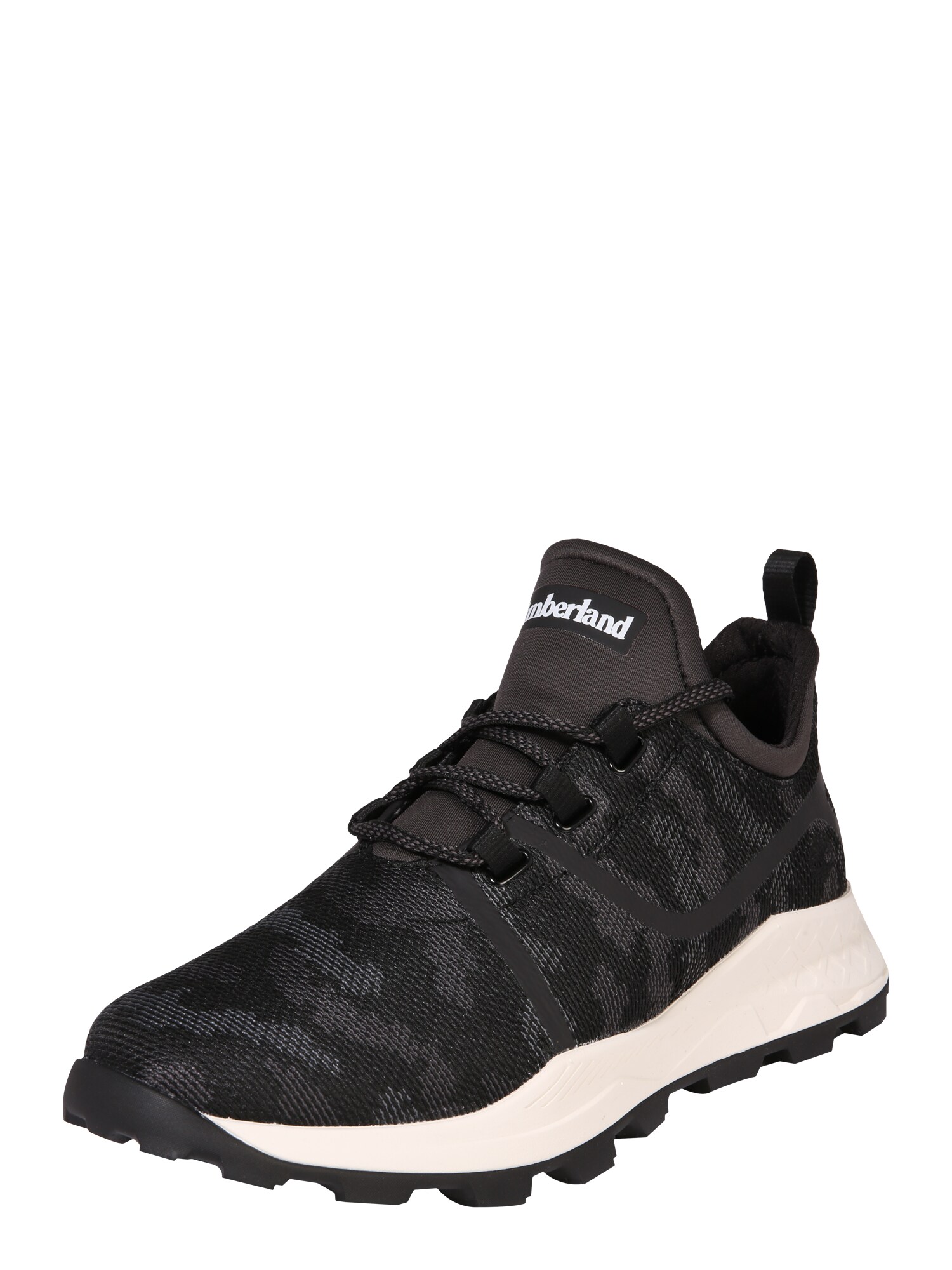 Timberland Heren Sneakers Laag Brooklyn Fabric Oxford Grijs Gemeleerd Wit timberland kopen in de aanbieding