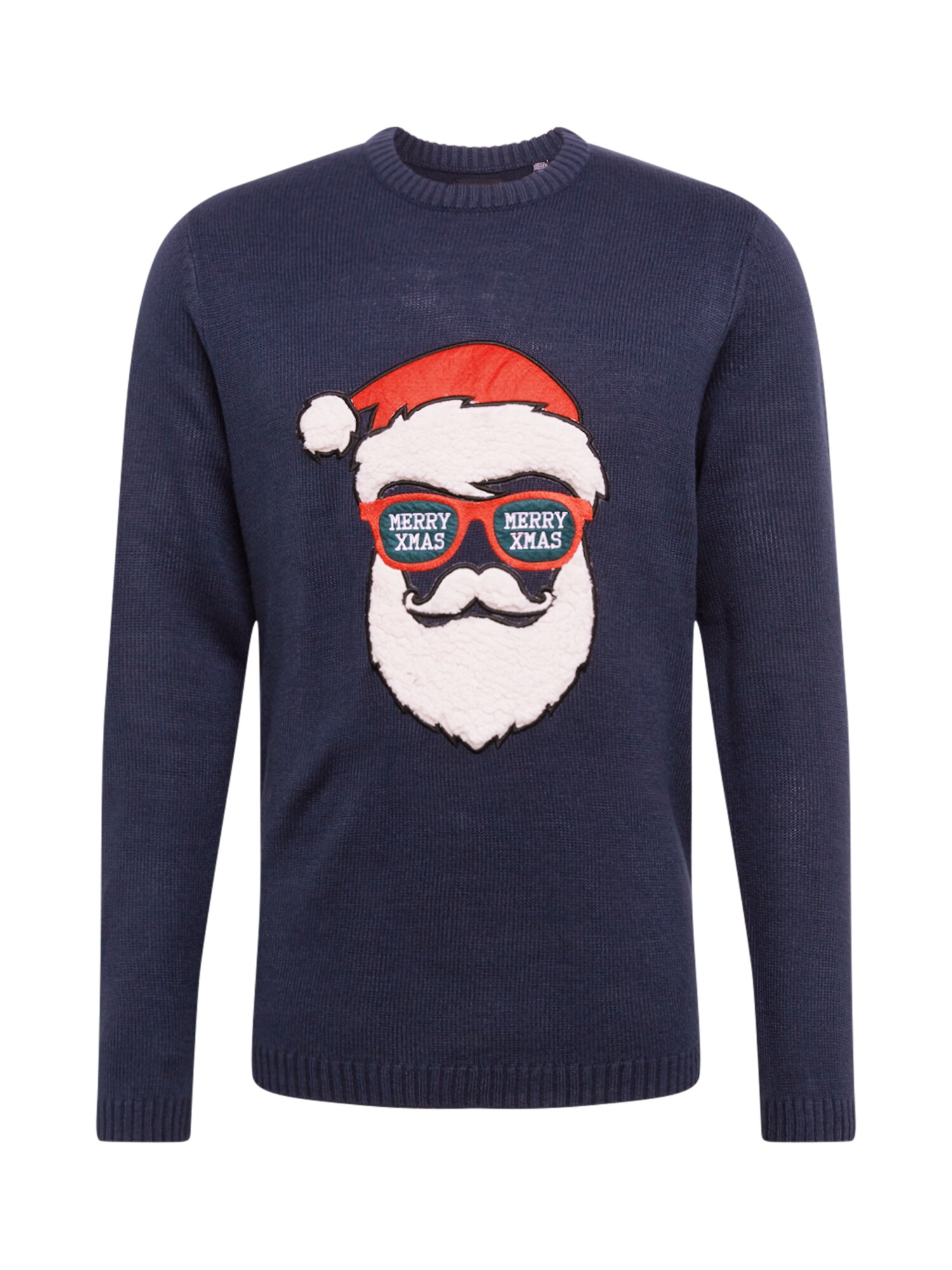 Only & Sons Pulover XMAS  crem / albastru închis / verde închis / roșu