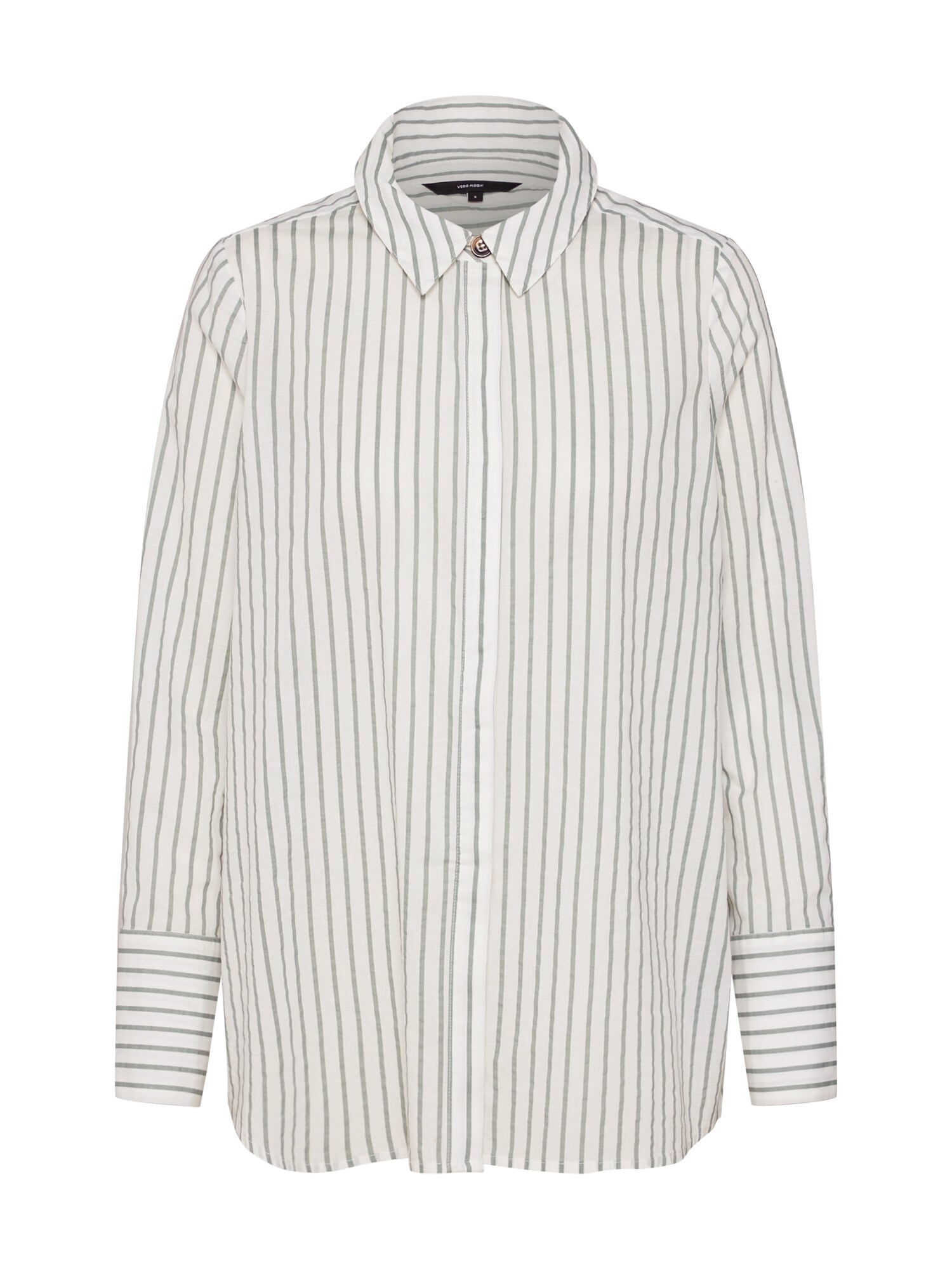 Vero Moda Dames Blouse Cassie Groen Wit vero moda kopen in de aanbieding