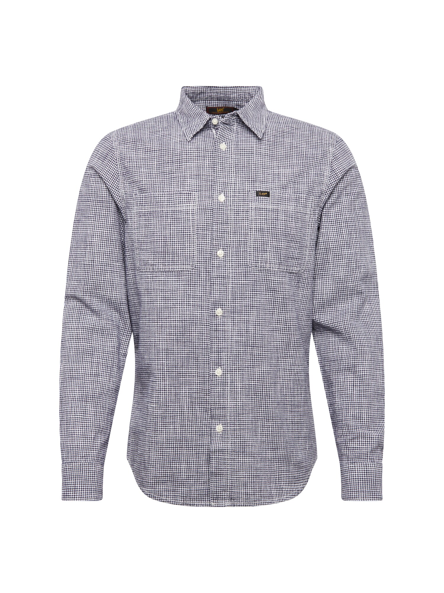 Lee Heren Overhemd Worker Shirt Antraciet Wit lee kopen in de aanbieding