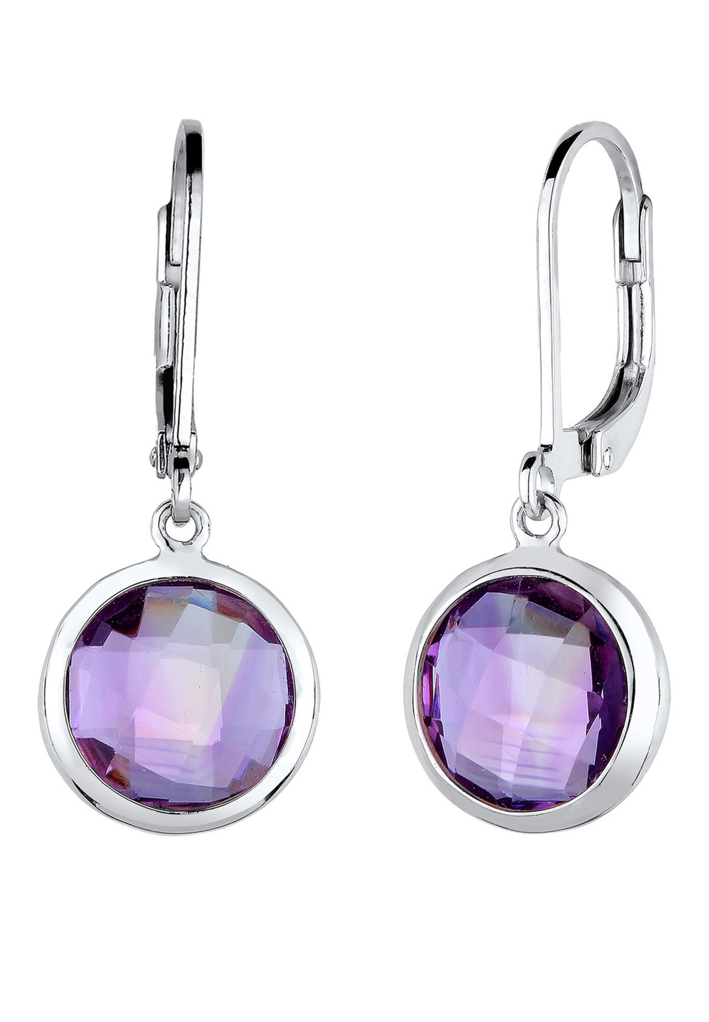 Elli Oorbellen Lila / Zilver