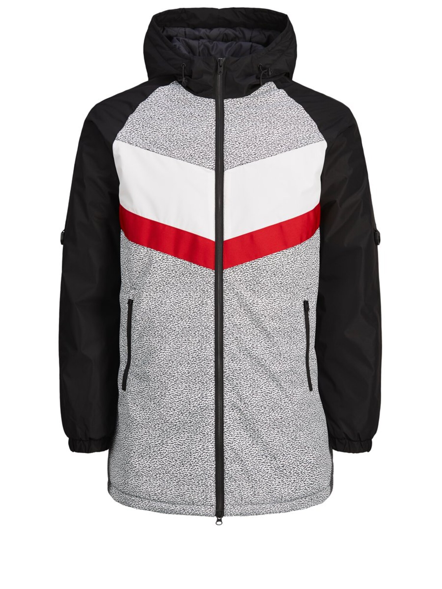 Jack And Jones Heren Tussenjas Grijs Rood Zwart Gemeleerd Wit jack and jones kopen in de aanbieding