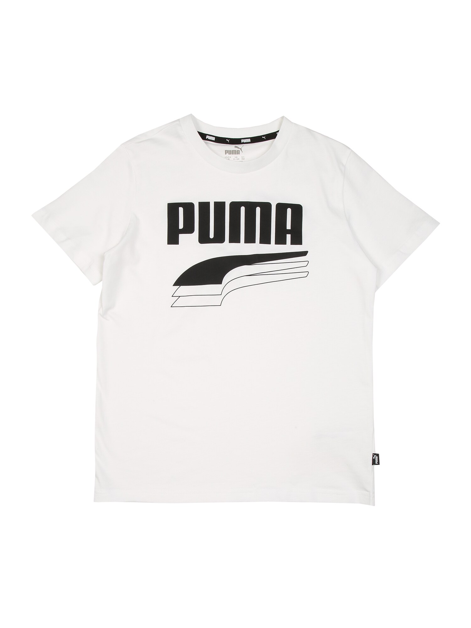 PUMA Marškinėliai 'Alpha'  balta / juoda