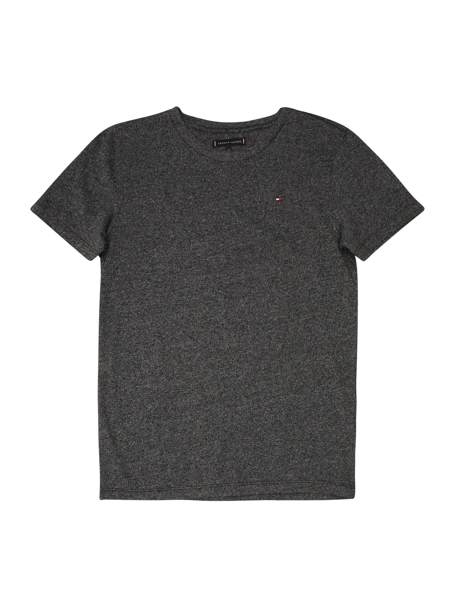 Tommy Hilfiger Jongens Shirt Essential Modern Jaspe Tee Ss Antraciet tommy hilfiger kopen in de aanbieding