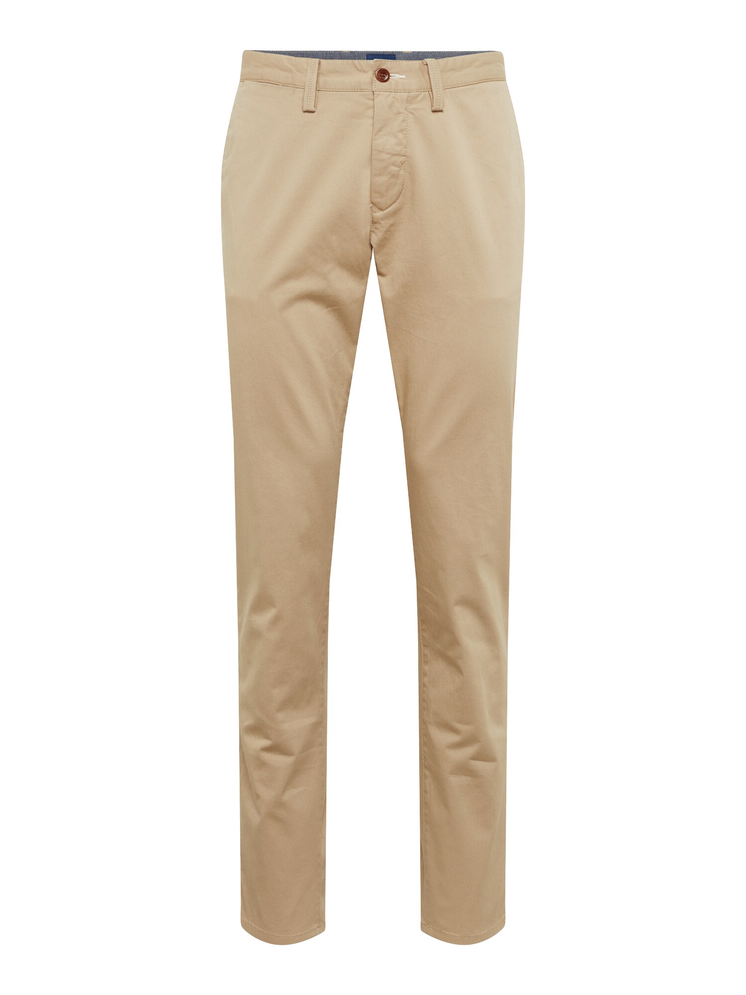 GANT Chino stiliaus kelnės 'SLIM TWILL CHINO'  rusvai žalia