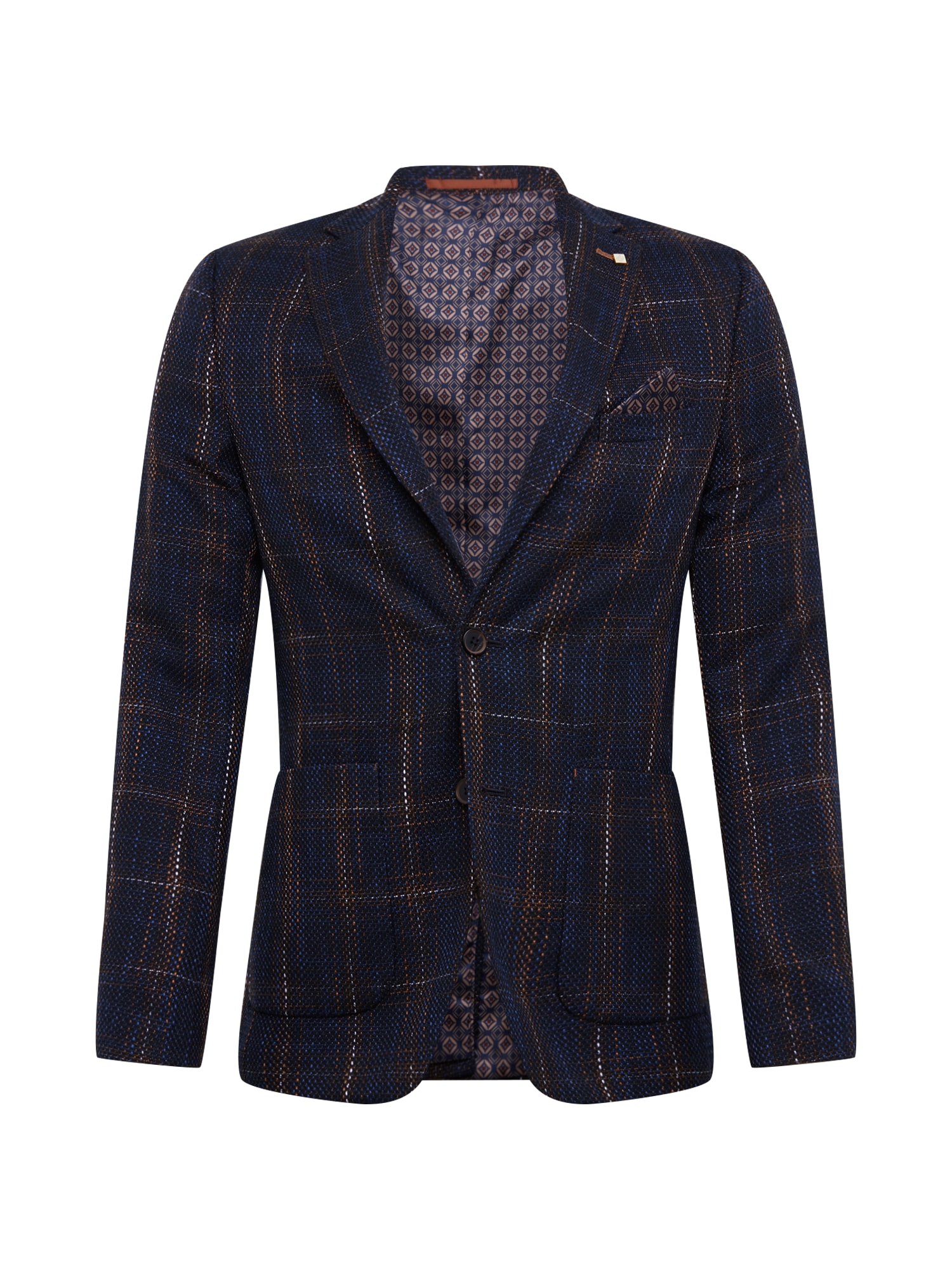 BURTON MENSWEAR LONDON Sacou  bleumarin / portocaliu / negru / alb