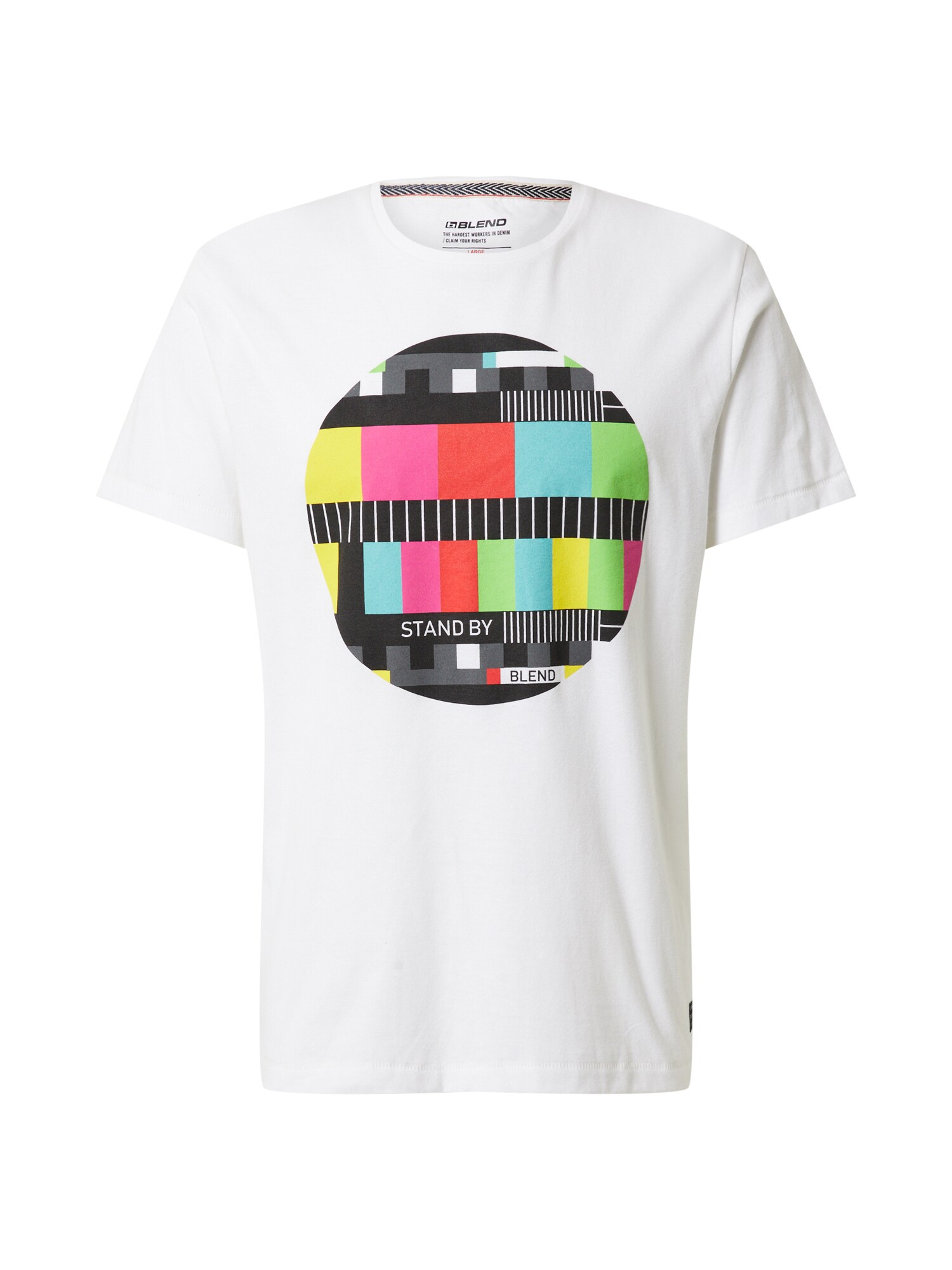 BLEND Marškinėliai  mišrios spalvos / balta