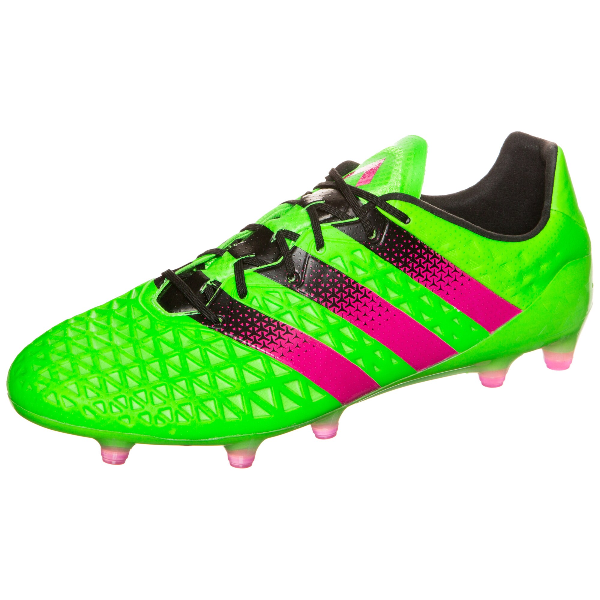 Adidas Performance Heren Voetbalschoen Ace 161 Fgag Aq4894 Neongroen Pink adidas performance kopen in de aanbieding