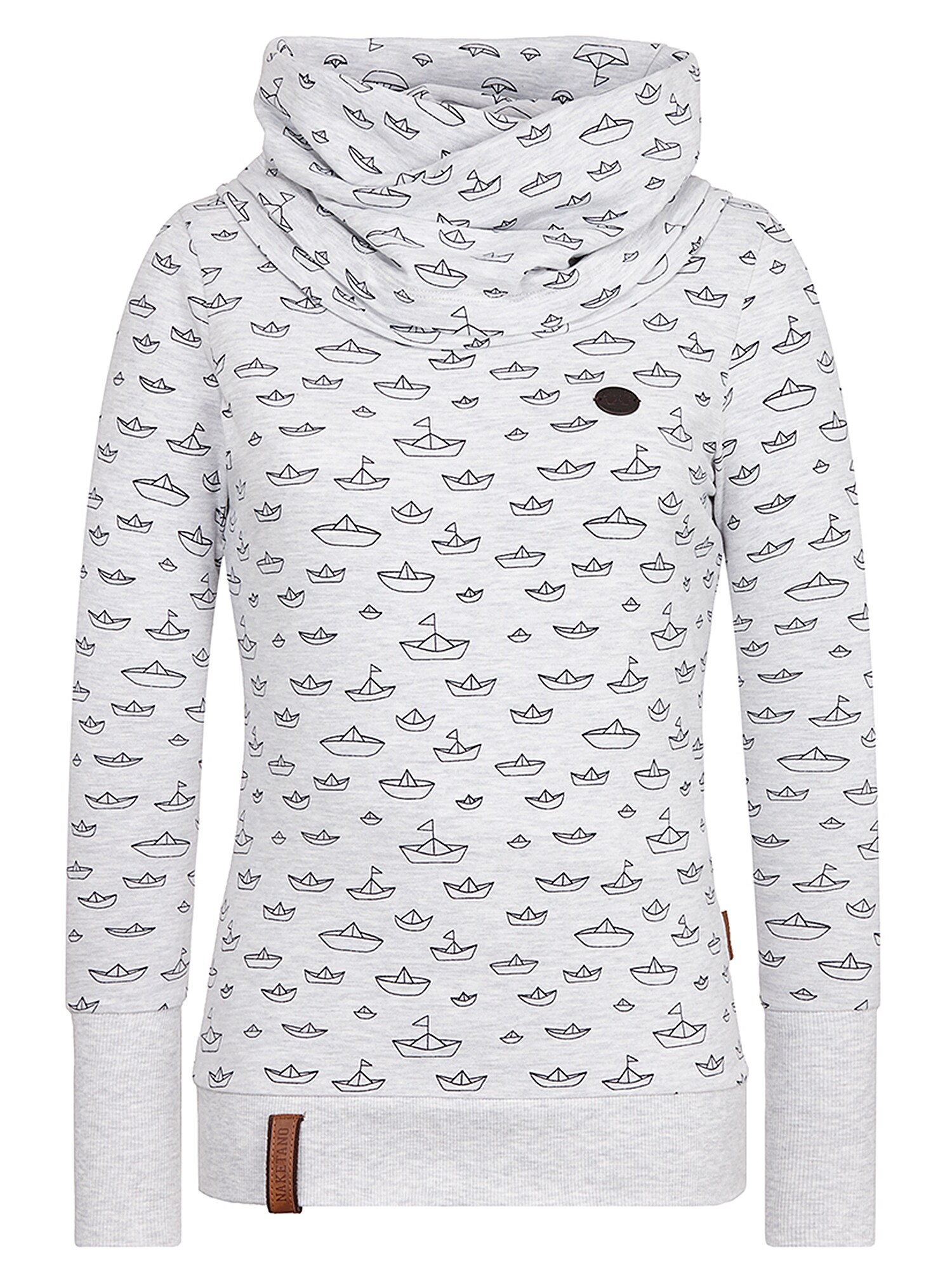 Naketano Dames Sweatshirt Antraciet Lichtgrijs naketano kopen in de aanbieding